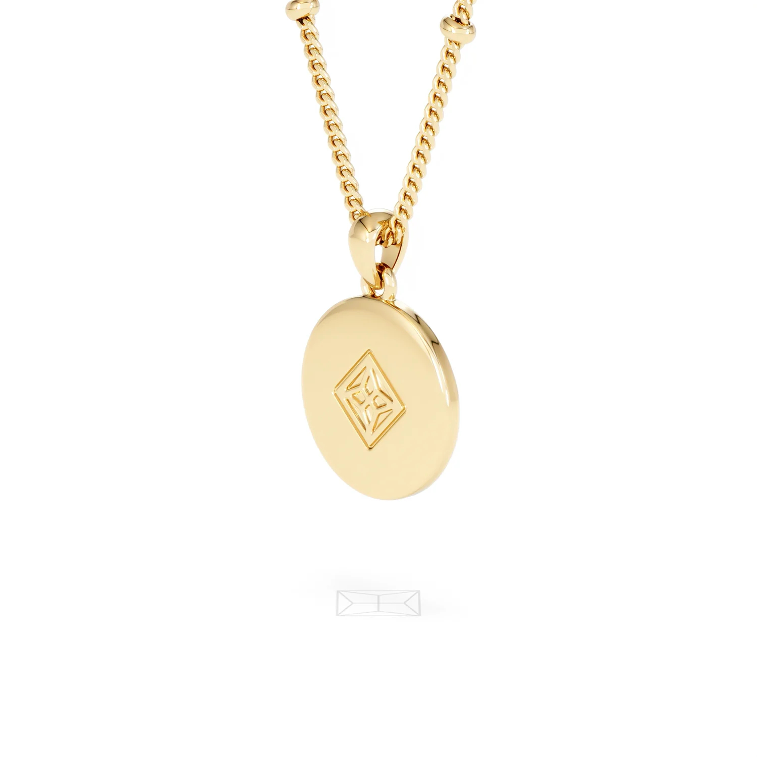 Astrology Aquarius 0.07ct Lab Grown Diamond Medallion Pendant Necklace in 18K Gold Vermeil - Image 39