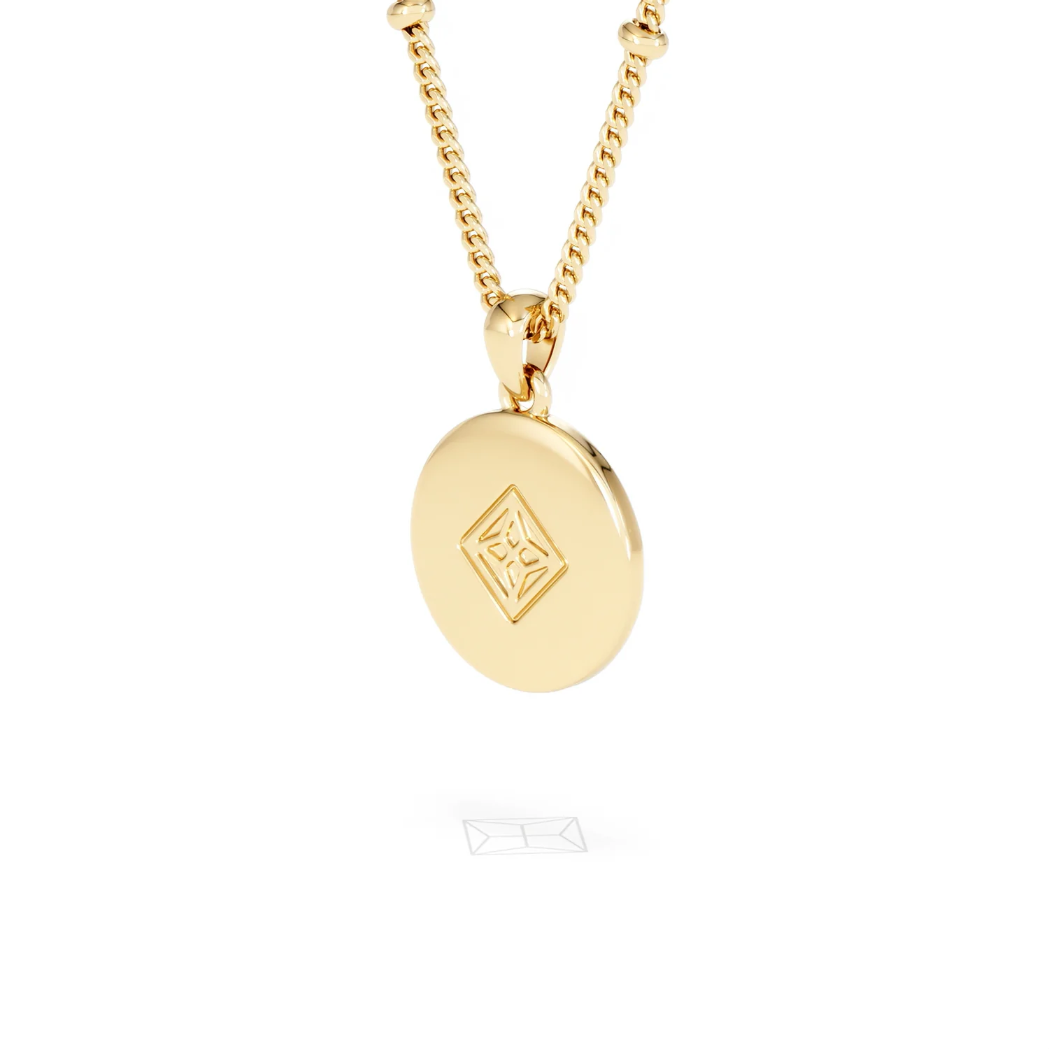 Astrology Aquarius 0.07ct Lab Grown Diamond Medallion Pendant Necklace in 18K Gold Vermeil - Image 40