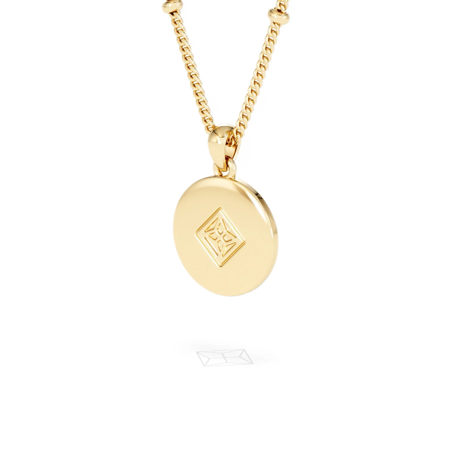 Astrology Aquarius 0.07ct Lab Grown Diamond Medallion Pendant Necklace in 18K Gold Vermeil - Image 41
