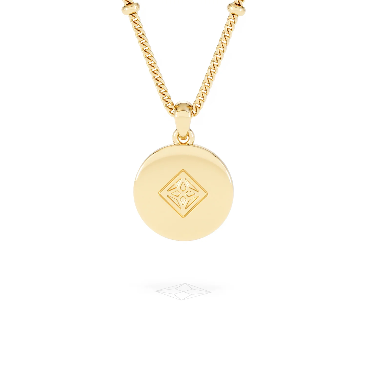 Astrology Aquarius 0.07ct Lab Grown Diamond Medallion Pendant Necklace in 18K Gold Vermeil - Image 48