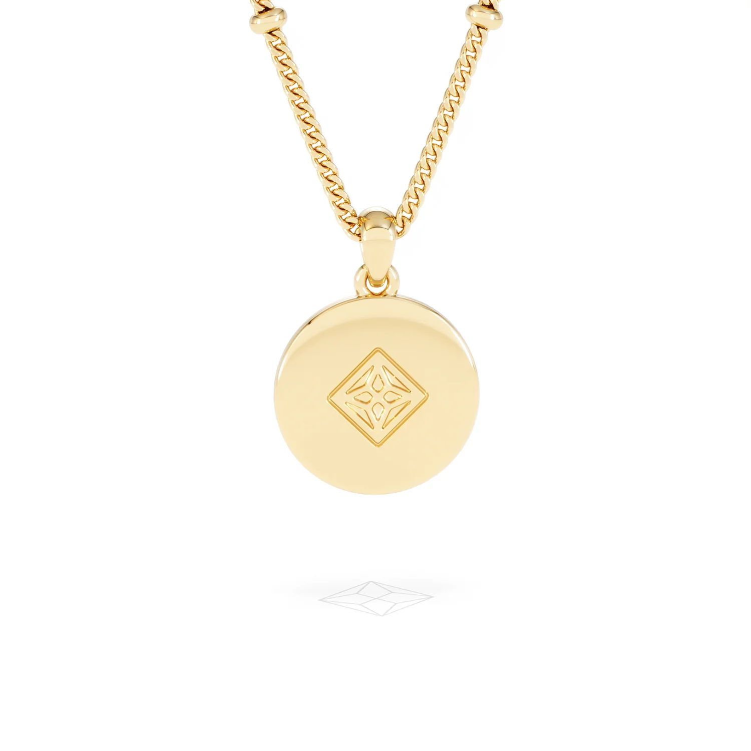Astrology Aquarius 0.07ct Lab Grown Diamond Medallion Pendant Necklace in 18K Gold Vermeil - Image 50