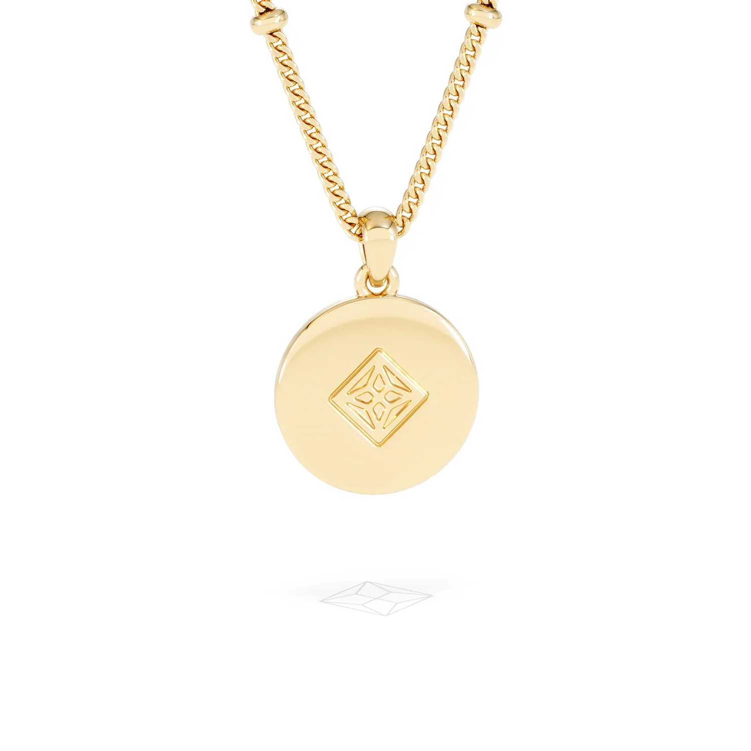 Astrology Aquarius 0.07ct Lab Grown Diamond Medallion Pendant Necklace in 18K Gold Vermeil - Image 51