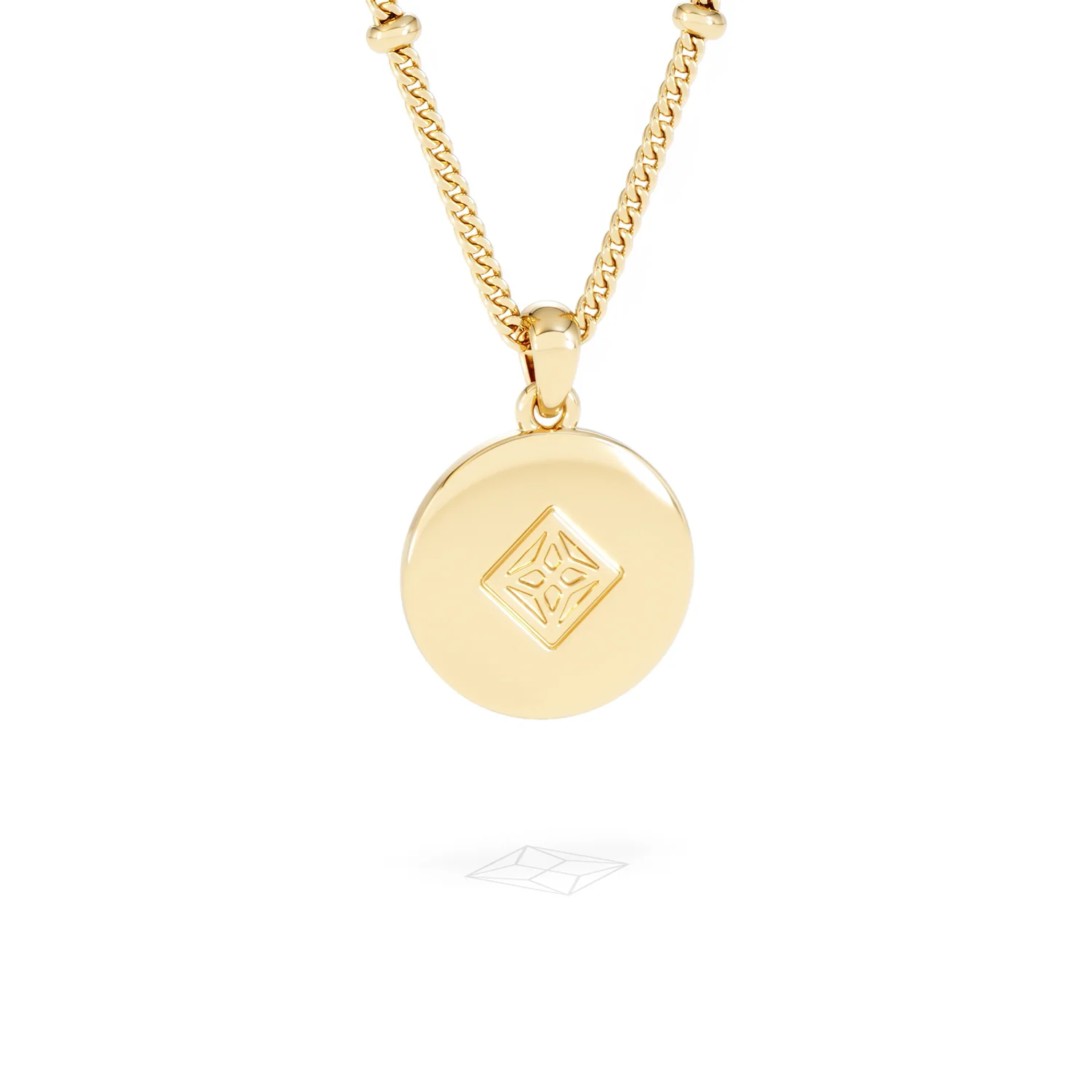 Astrology Aquarius 0.07ct Lab Grown Diamond Medallion Pendant Necklace in 18K Gold Vermeil - Image 52