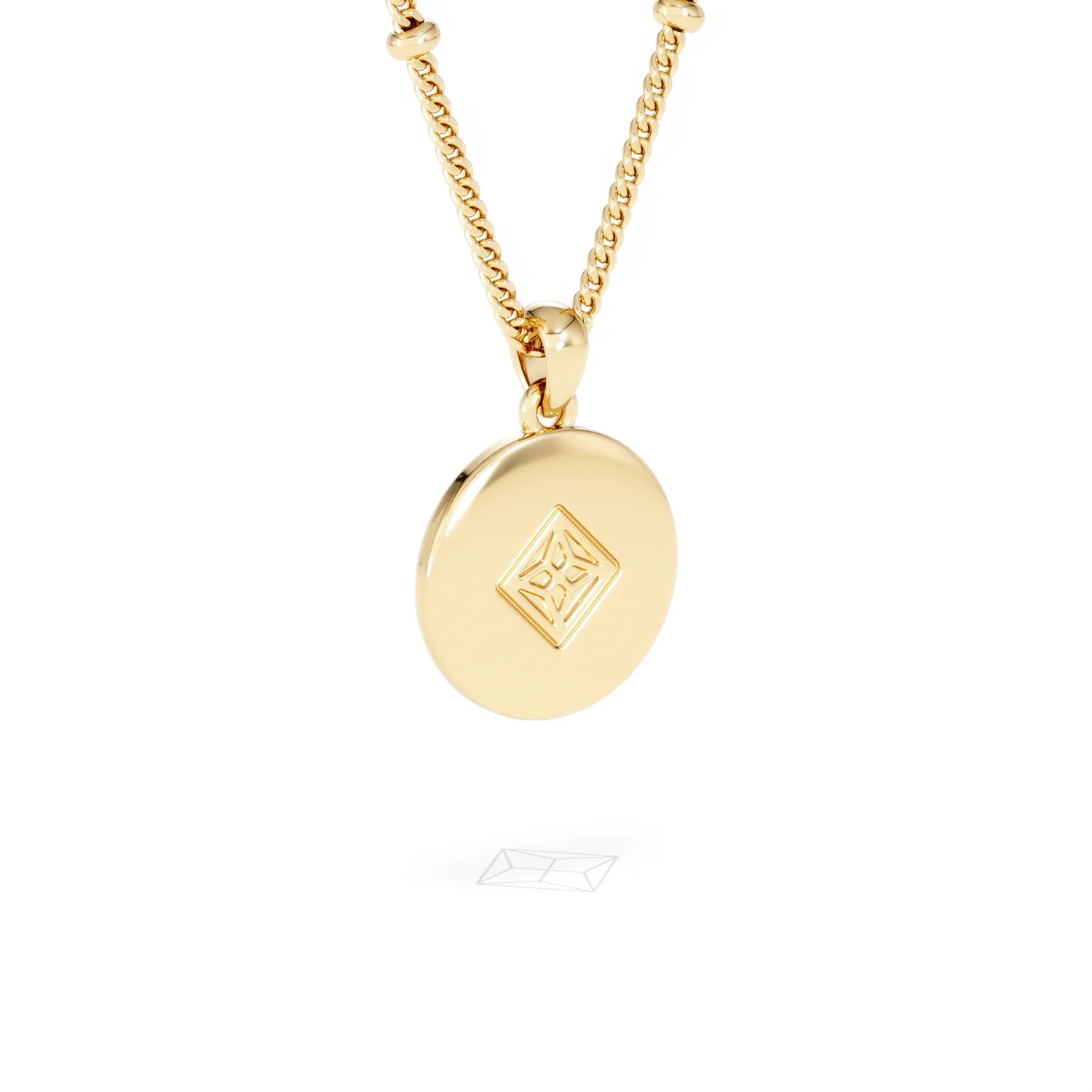 Astrology Aquarius 0.07ct Lab Grown Diamond Medallion Pendant Necklace in 18K Gold Vermeil - Image 56
