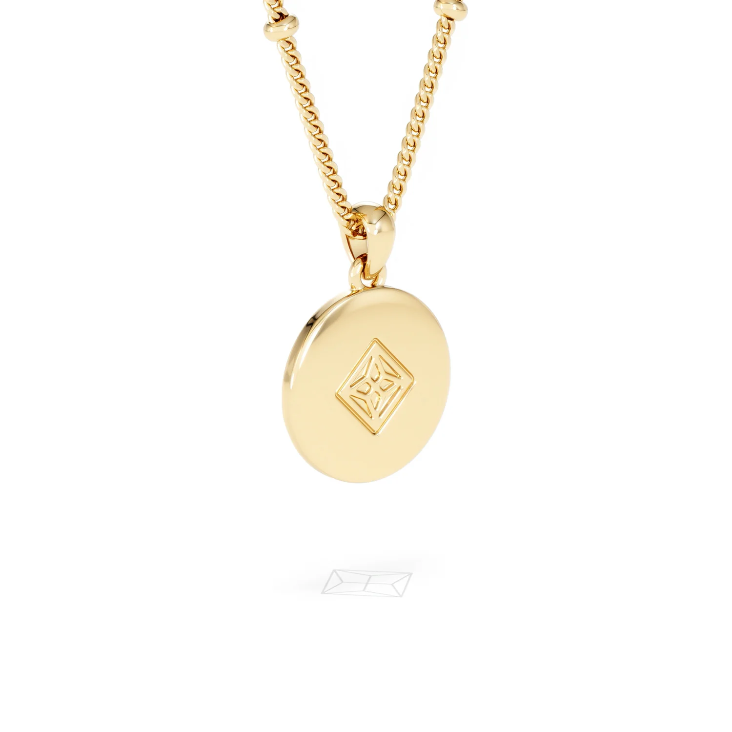 Astrology Aquarius 0.07ct Lab Grown Diamond Medallion Pendant Necklace in 18K Gold Vermeil - Image 57