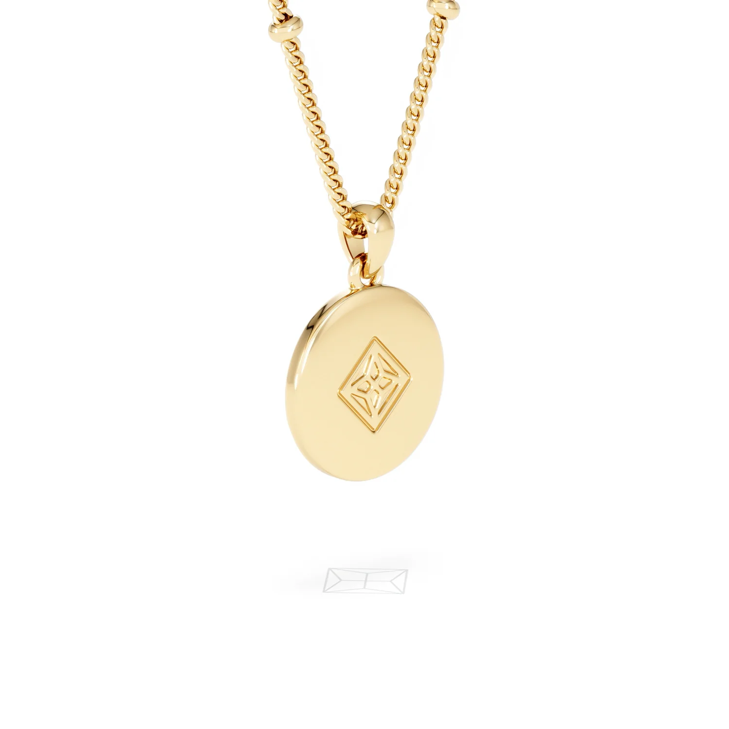Astrology Aquarius 0.07ct Lab Grown Diamond Medallion Pendant Necklace in 18K Gold Vermeil - Image 58