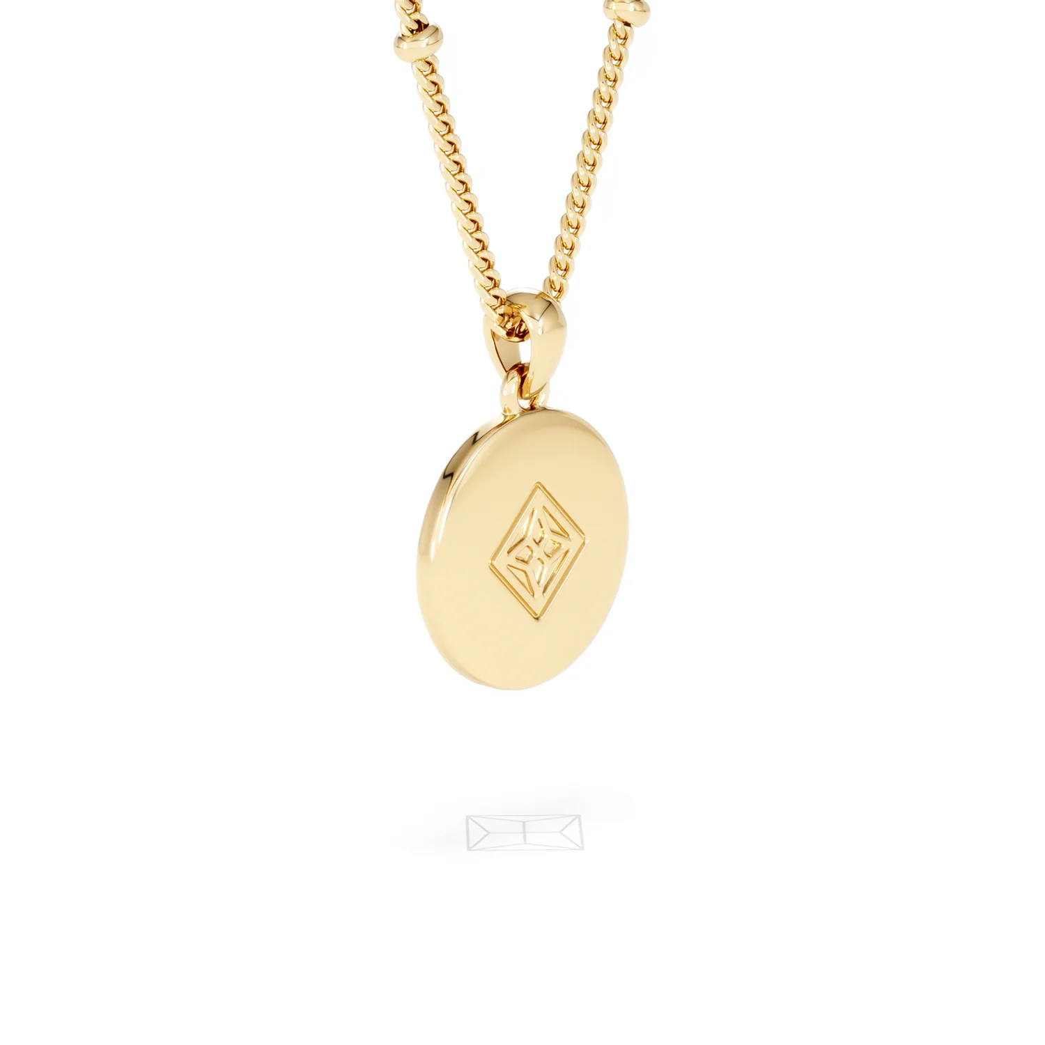 Astrology Aquarius 0.07ct Lab Grown Diamond Medallion Pendant Necklace in 18K Gold Vermeil - Image 59