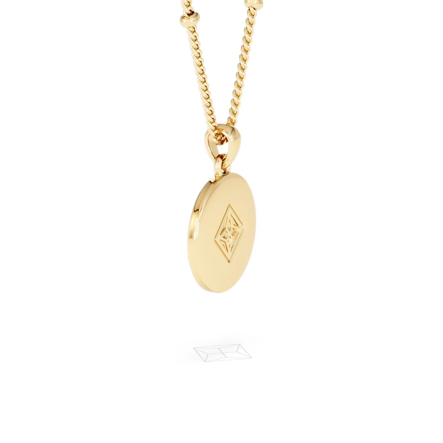Astrology Aquarius 0.07ct Lab Grown Diamond Medallion Pendant Necklace in 18K Gold Vermeil - Image 62