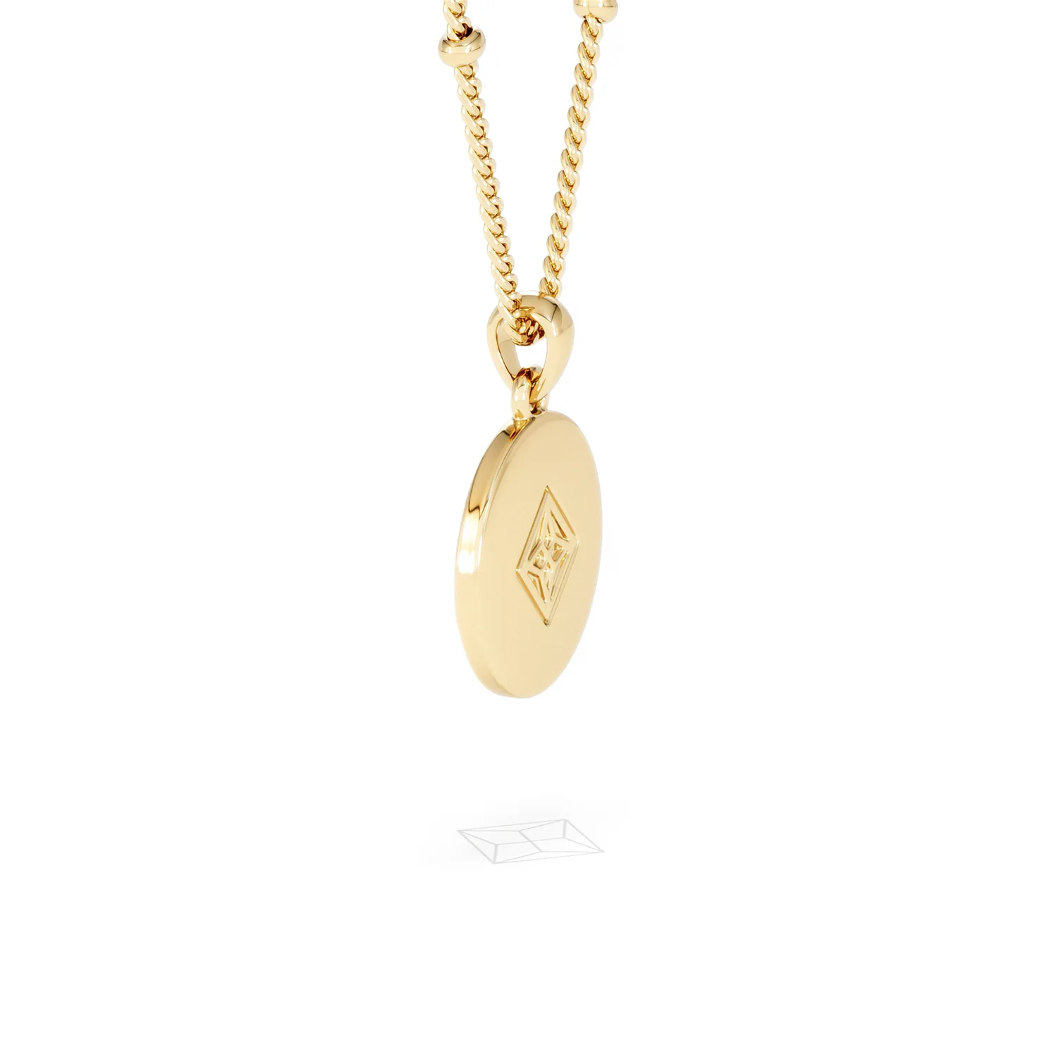 Astrology Aquarius 0.07ct Lab Grown Diamond Medallion Pendant Necklace in 18K Gold Vermeil - Image 63