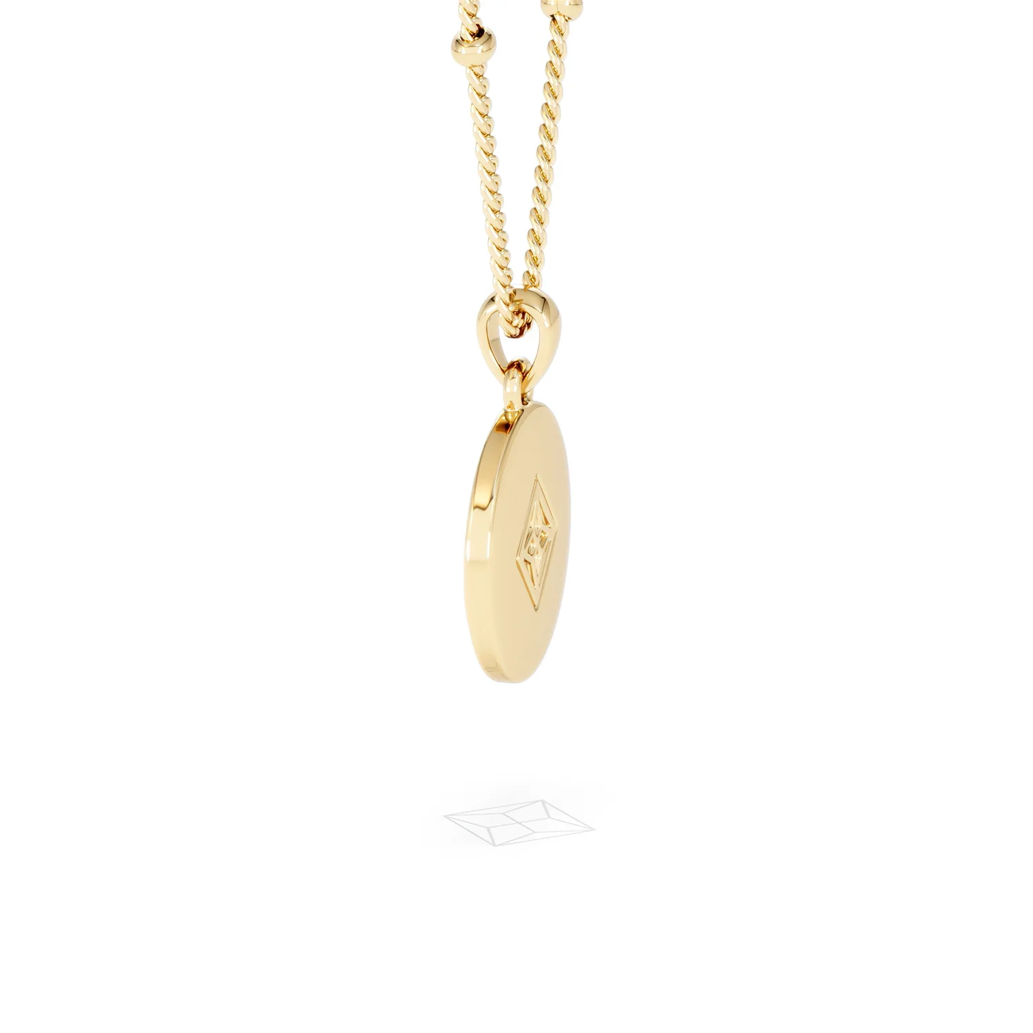 Astrology Aquarius 0.07ct Lab Grown Diamond Medallion Pendant Necklace in 18K Gold Vermeil - Image 65