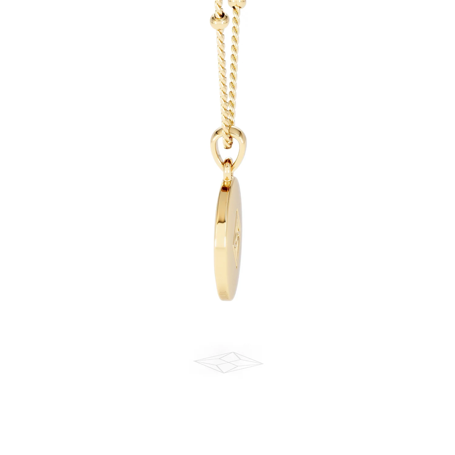 Astrology Aquarius 0.07ct Lab Grown Diamond Medallion Pendant Necklace in 18K Gold Vermeil - Image 67