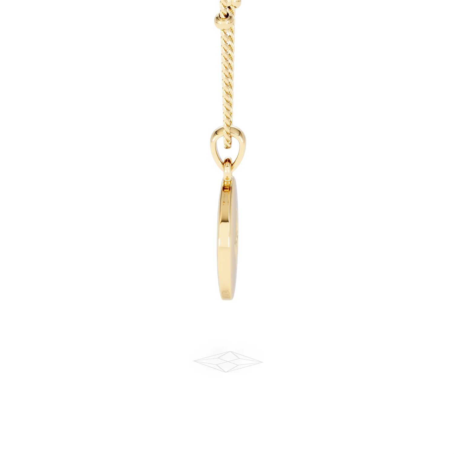 Astrology Aquarius 0.07ct Lab Grown Diamond Medallion Pendant Necklace in 18K Gold Vermeil - Image 68