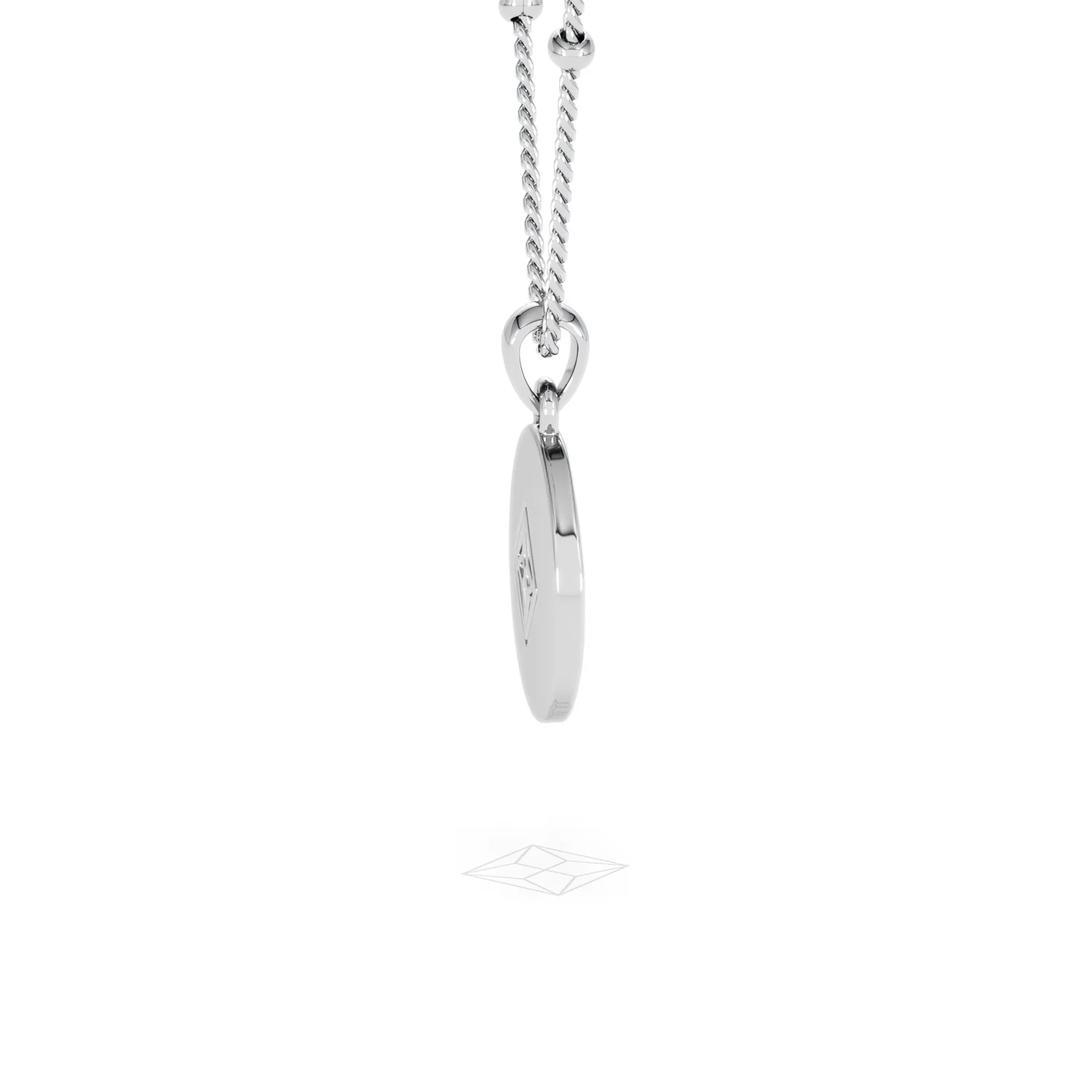 Astrology Aquarius 0.07ct Lab Grown Diamond Medallion Pendant Necklace in Sterling Silver - Image 31