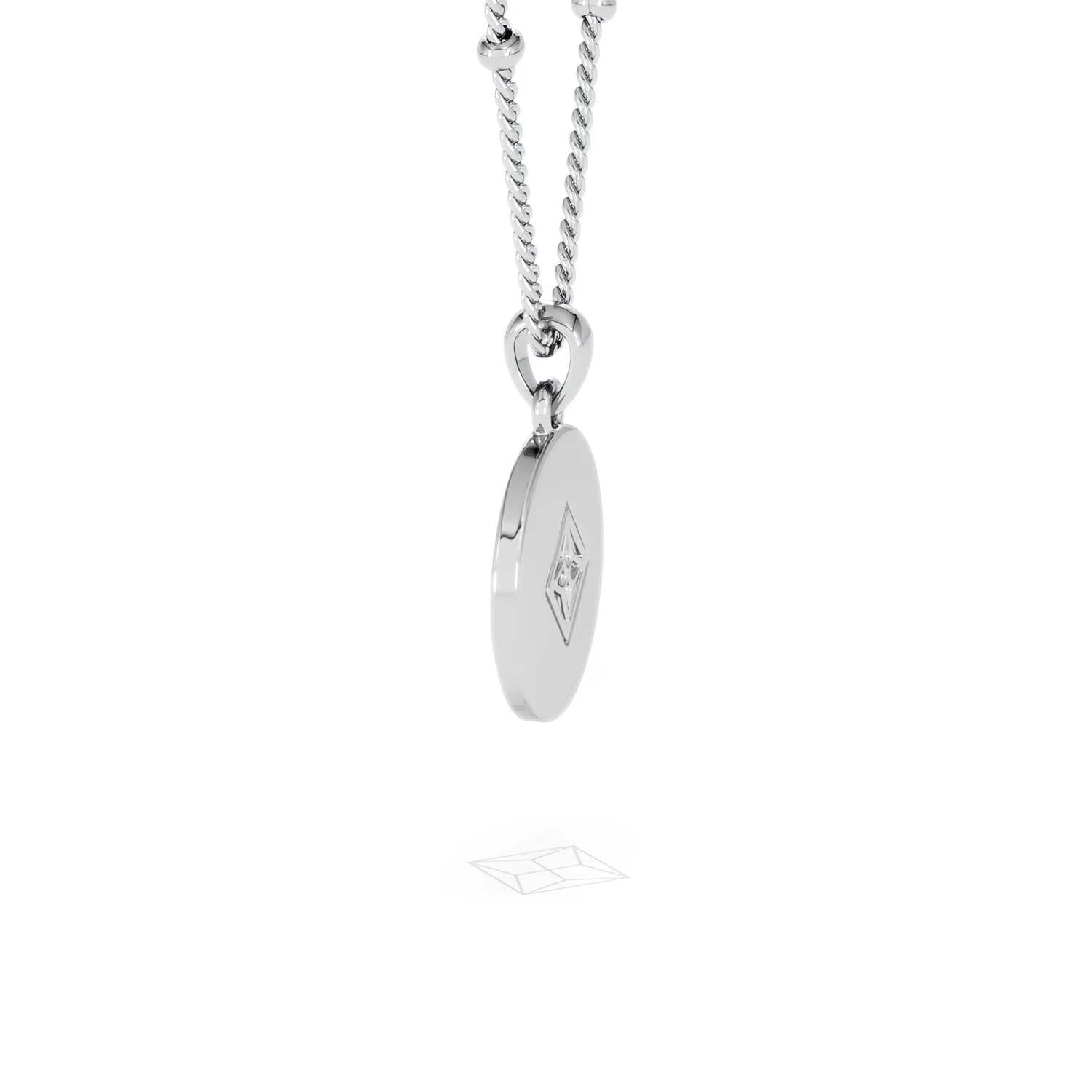 Astrology Aquarius 0.07ct Lab Grown Diamond Medallion Pendant Necklace in Sterling Silver - Image 65