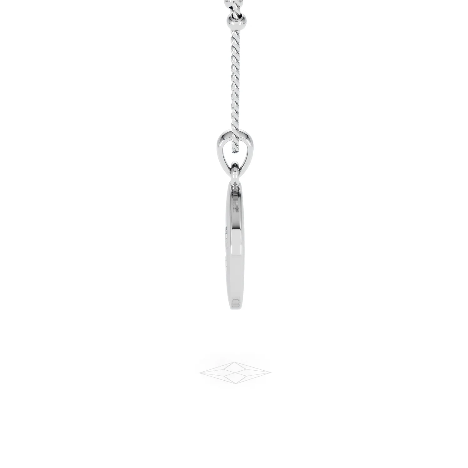 Astrology Aquarius 0.07ct Lab Grown Diamond Medallion Pendant Necklace in Sterling Silver - Image 69