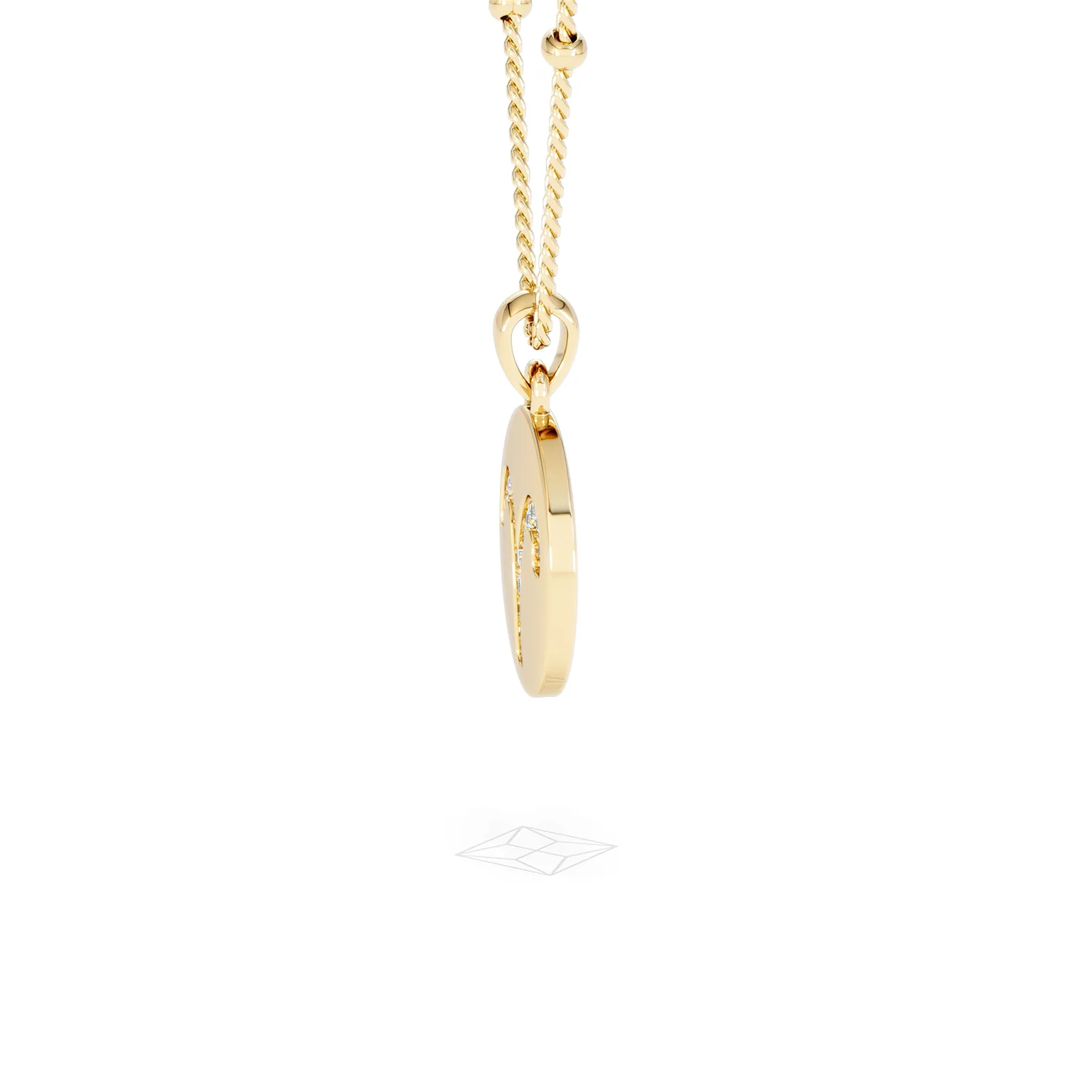 Astrology Aries 0.07ct Lab Grown Diamond Medallion Pendant Necklace in 18K Gold Vermeil - Image 26