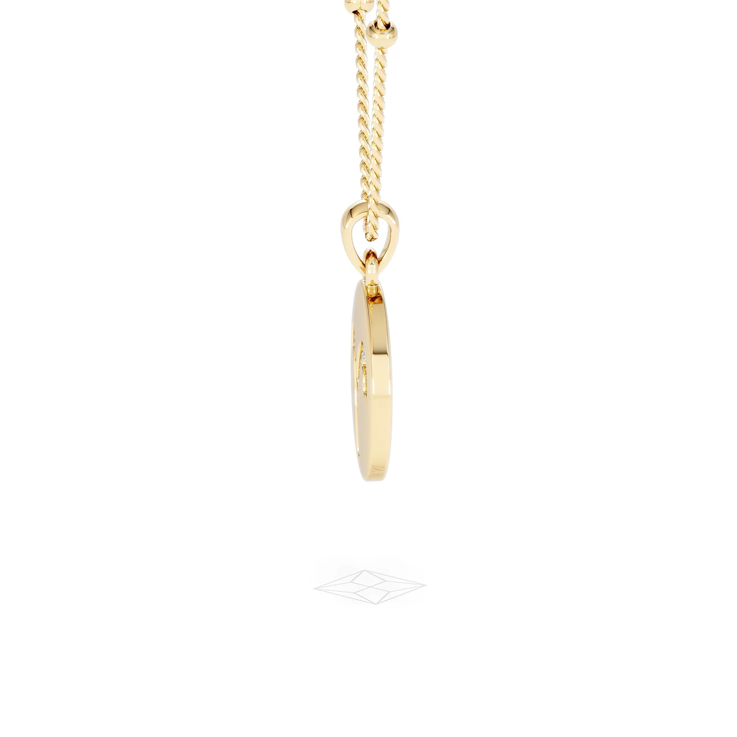 Astrology Aries 0.07ct Lab Grown Diamond Medallion Pendant Necklace in 18K Gold Vermeil - Image 27