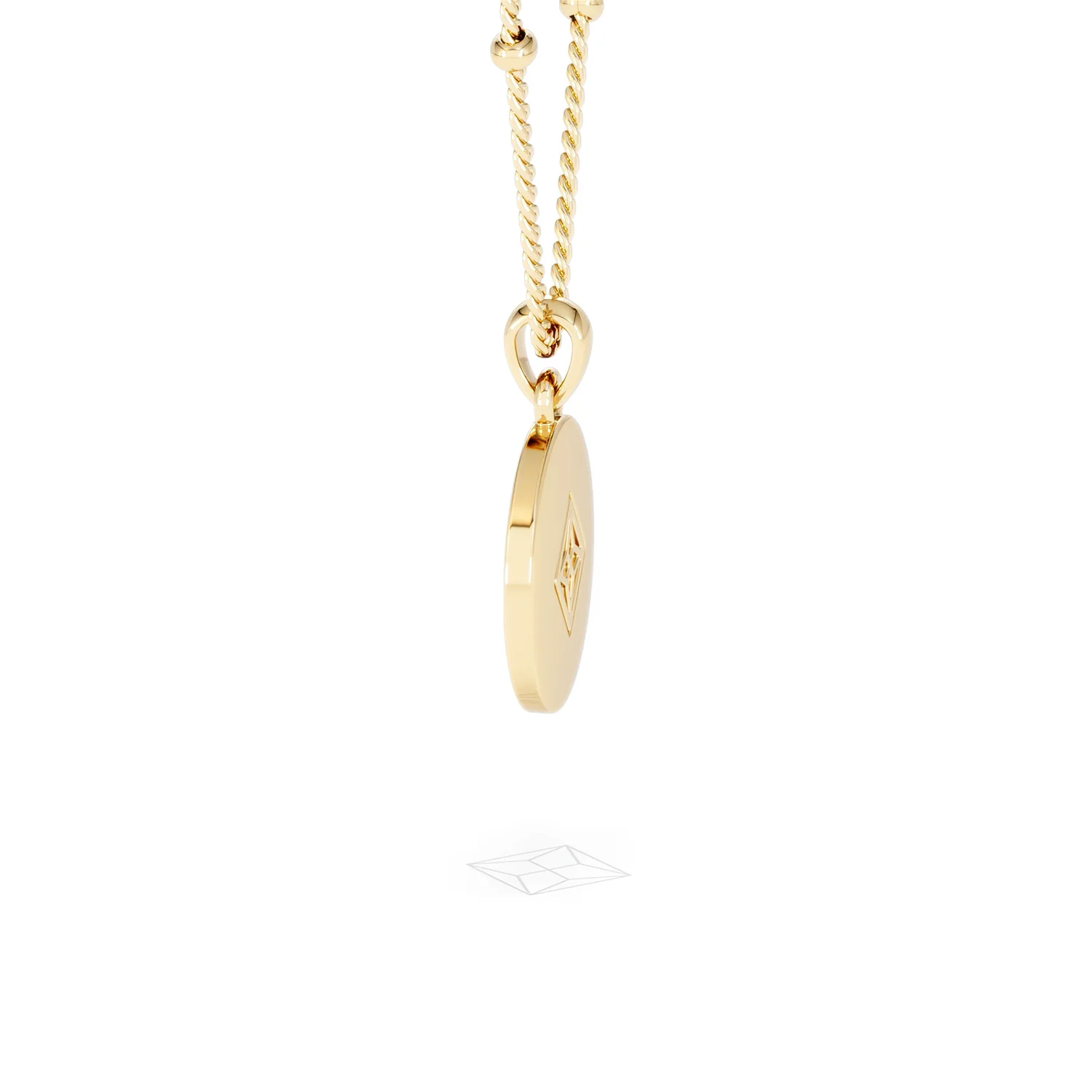 Astrology Aries 0.07ct Lab Grown Diamond Medallion Pendant Necklace in 18K Gold Vermeil - Image 31