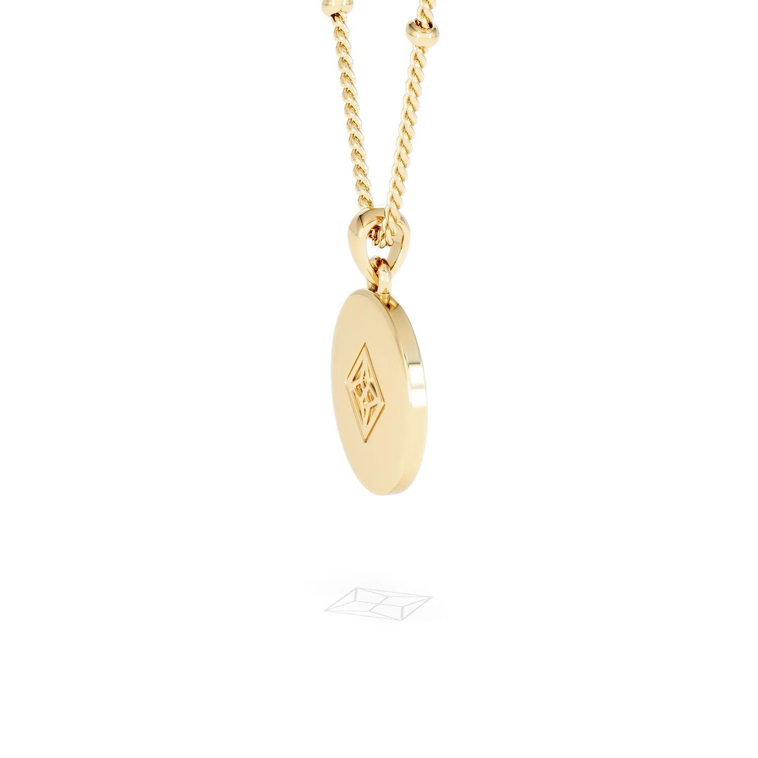 Astrology Aries 0.07ct Lab Grown Diamond Medallion Pendant Necklace in 18K Gold Vermeil - Image 63