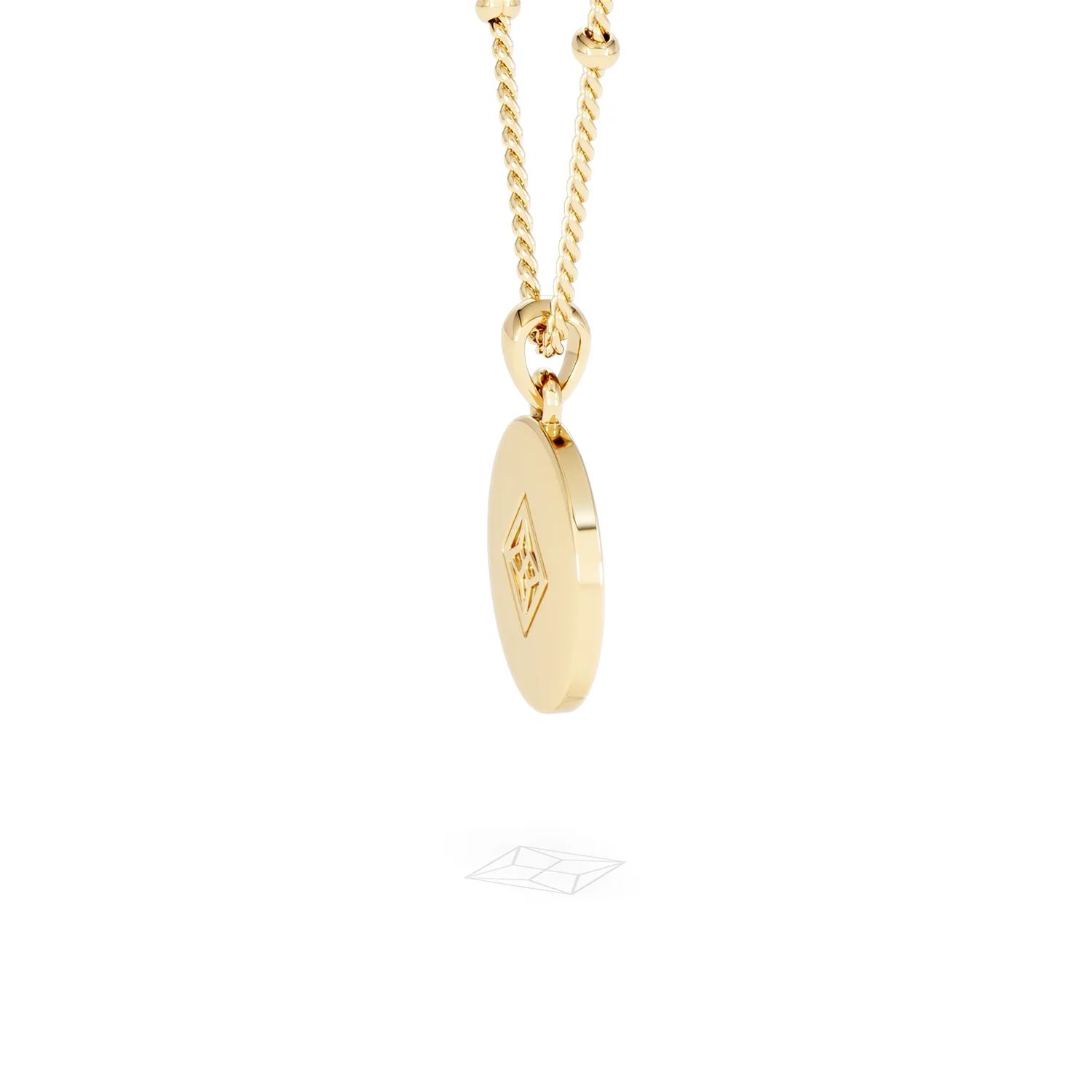 Astrology Aries 0.07ct Lab Grown Diamond Medallion Pendant Necklace in 18K Gold Vermeil - Image 64