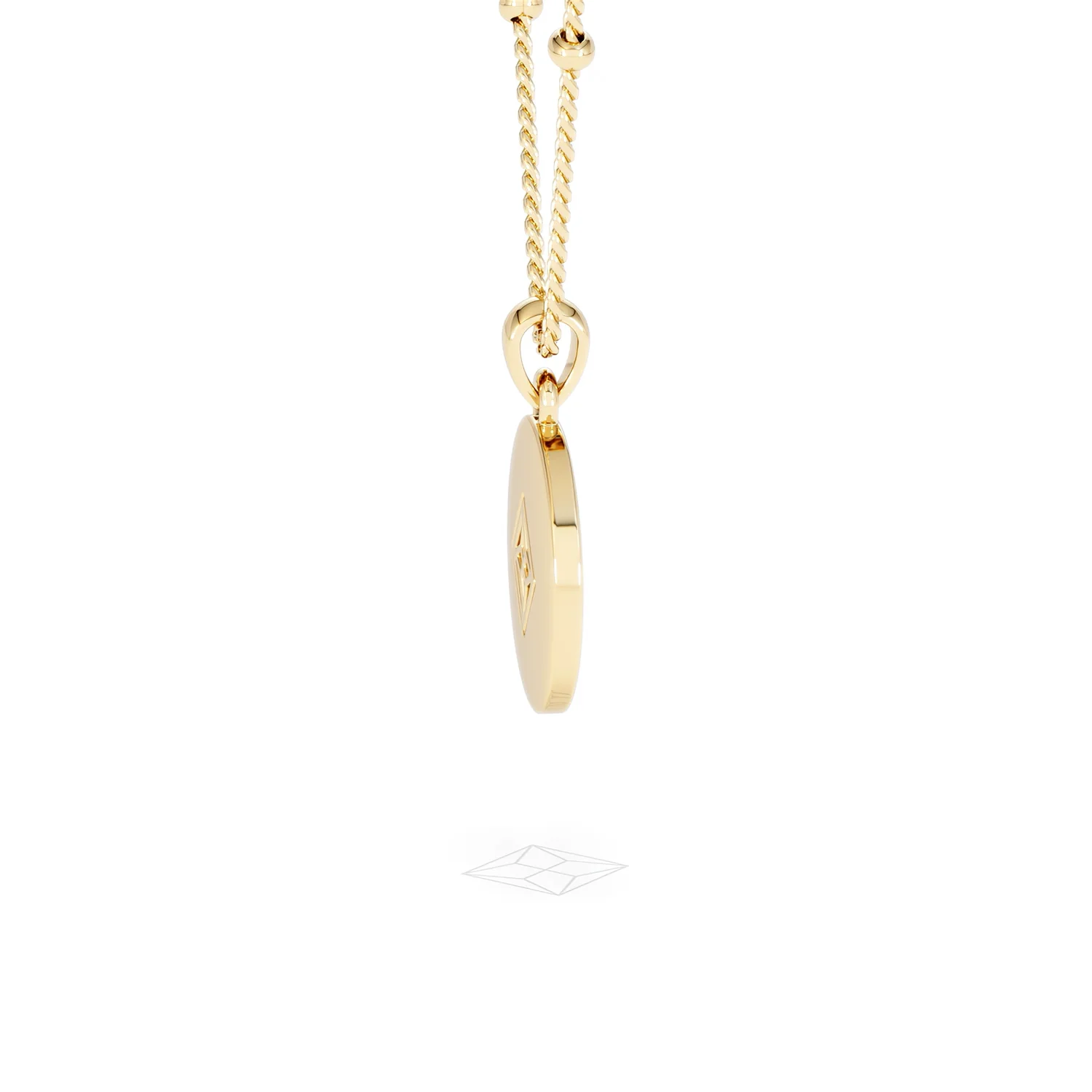 Astrology Aries 0.07ct Lab Grown Diamond Medallion Pendant Necklace in 18K Gold Vermeil - Image 66