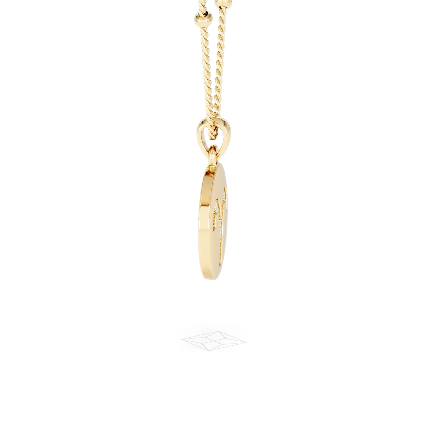 Astrology Aries 0.07ct Lab Grown Diamond Medallion Pendant Necklace in 18K Gold Vermeil - Image 70