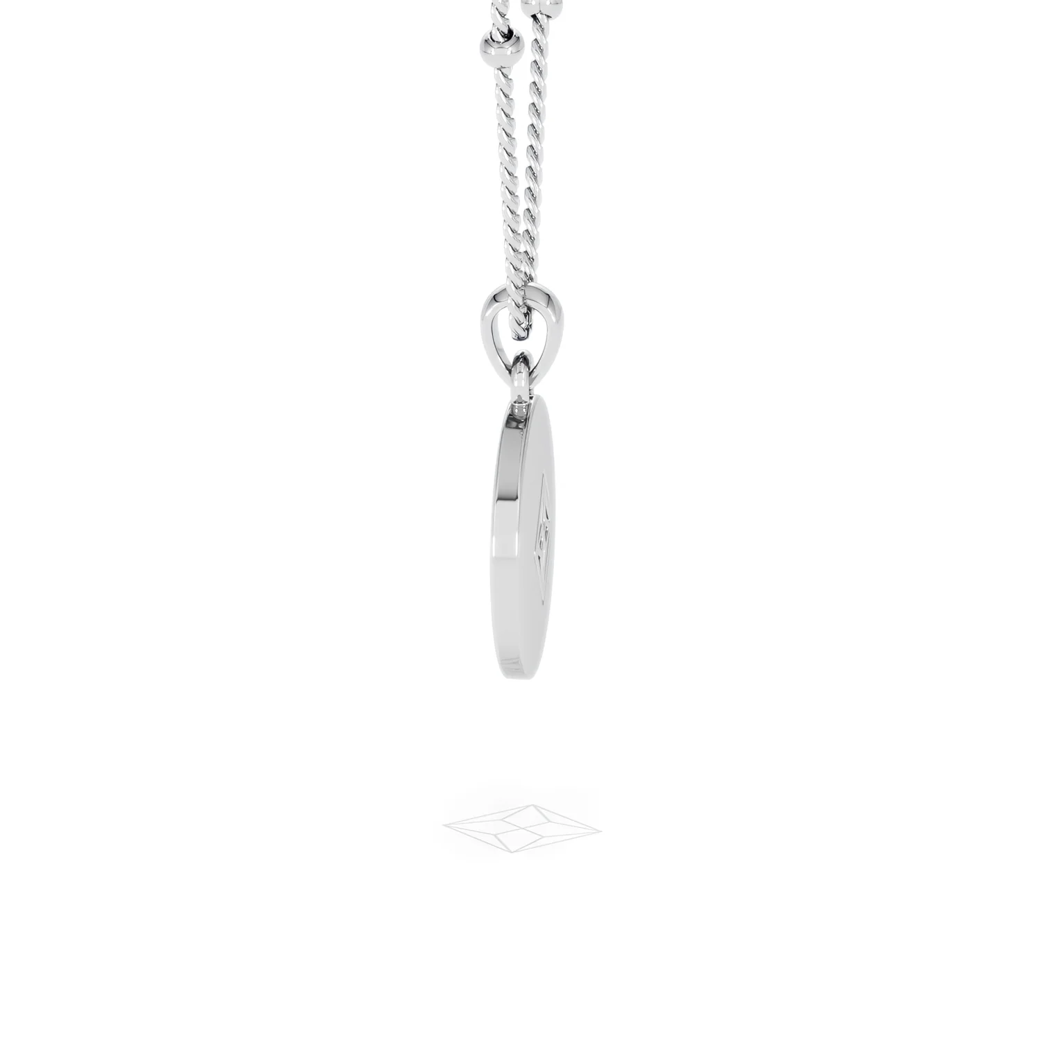Astrology Aries 0.07ct Lab Grown Diamond Medallion Pendant Necklace in Sterling Silver - Image 30