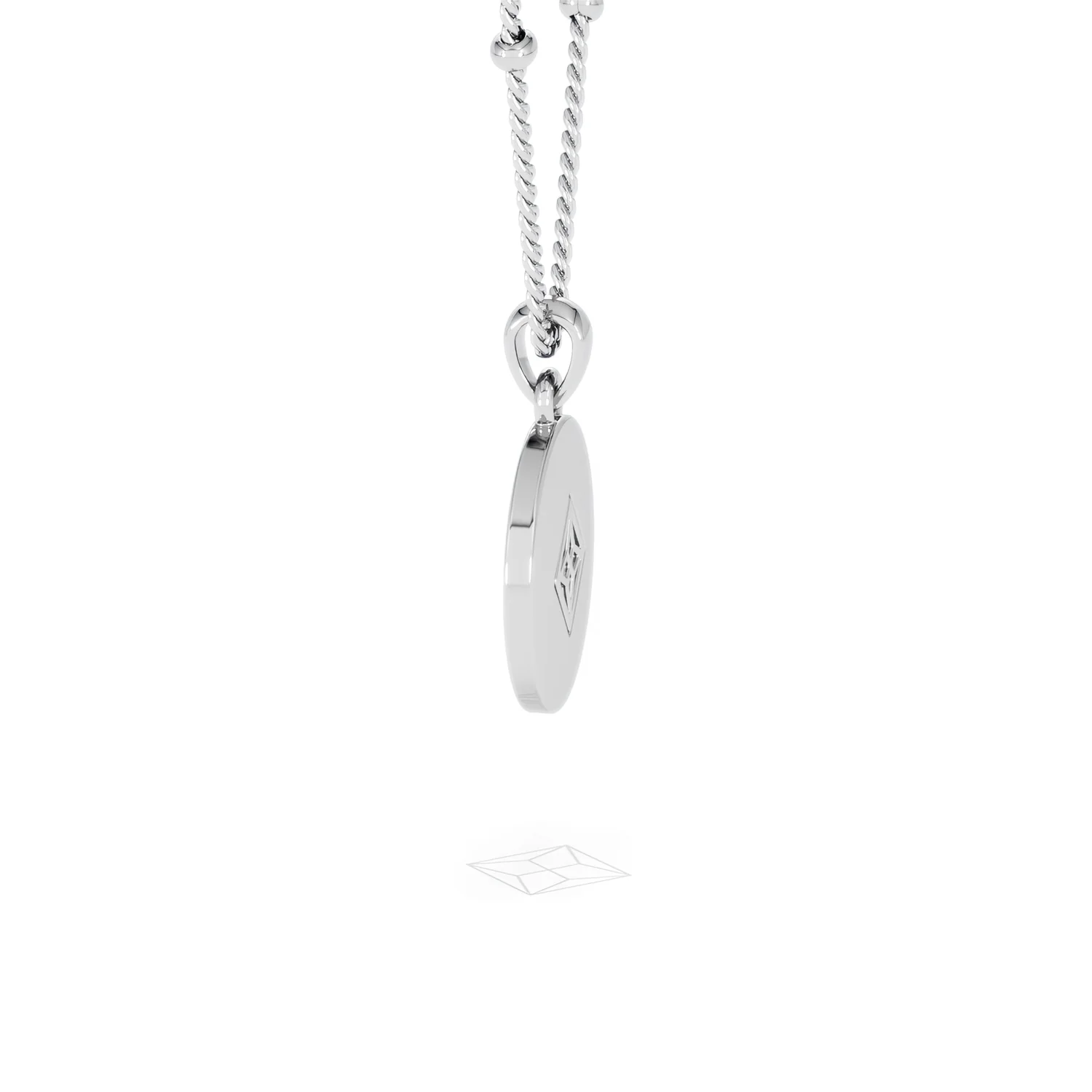 Astrology Aries 0.07ct Lab Grown Diamond Medallion Pendant Necklace in Sterling Silver - Image 31