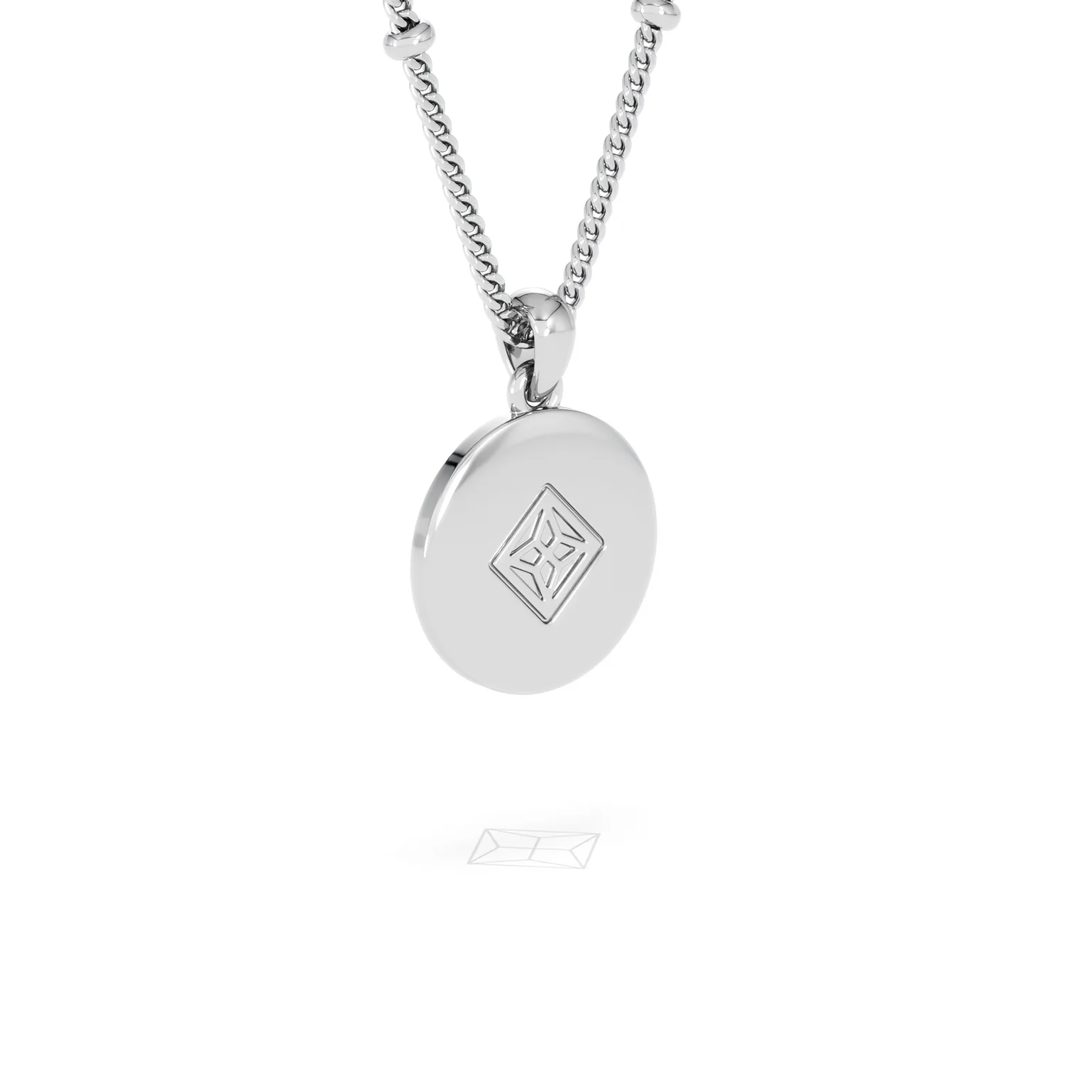 Astrology Aries 0.07ct Lab Grown Diamond Medallion Pendant Necklace in Sterling Silver - Image 40
