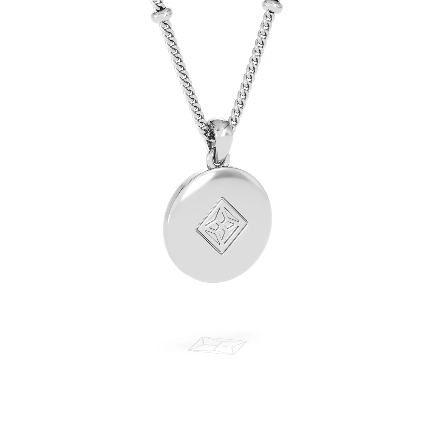 Astrology Aries 0.07ct Lab Grown Diamond Medallion Pendant Necklace in Sterling Silver - Image 42