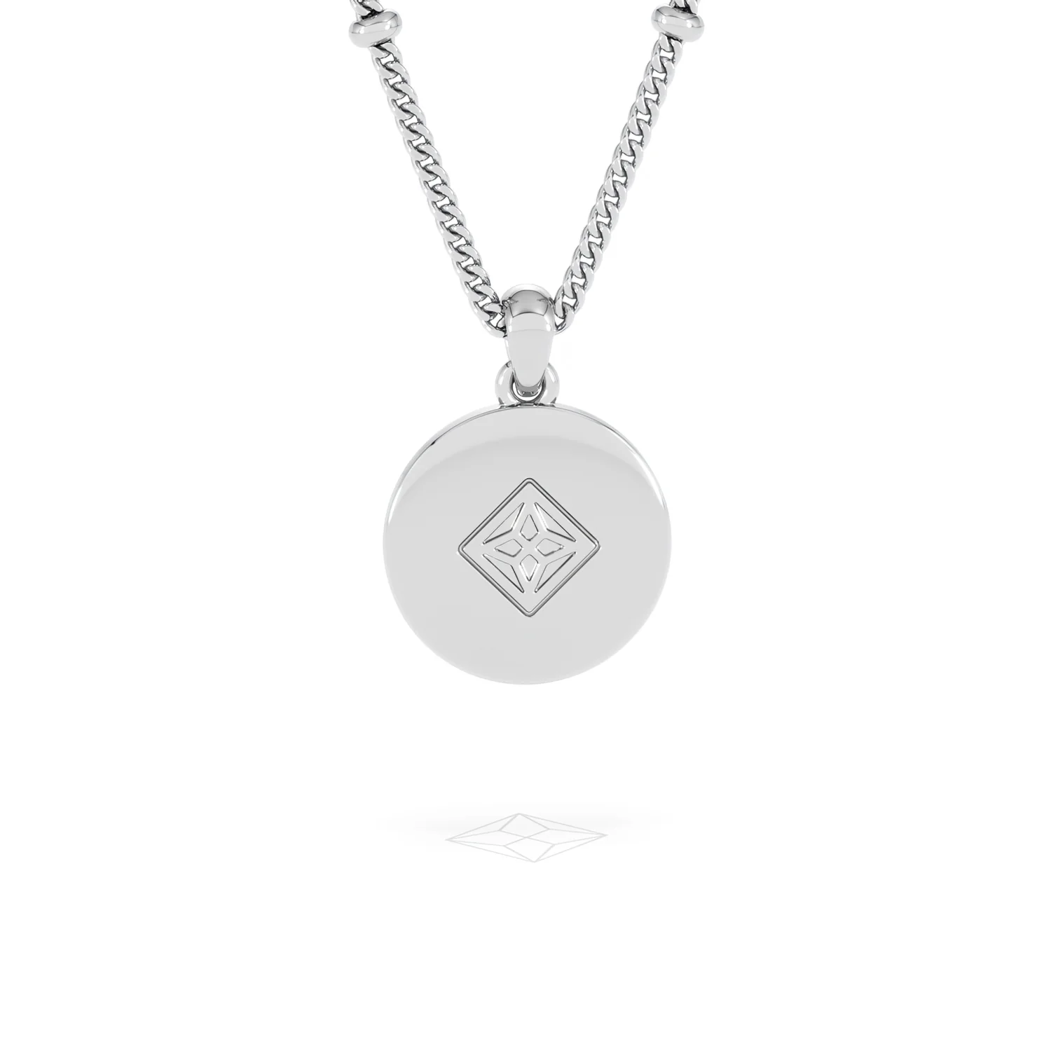 Astrology Aries 0.07ct Lab Grown Diamond Medallion Pendant Necklace in Sterling Silver - Image 47