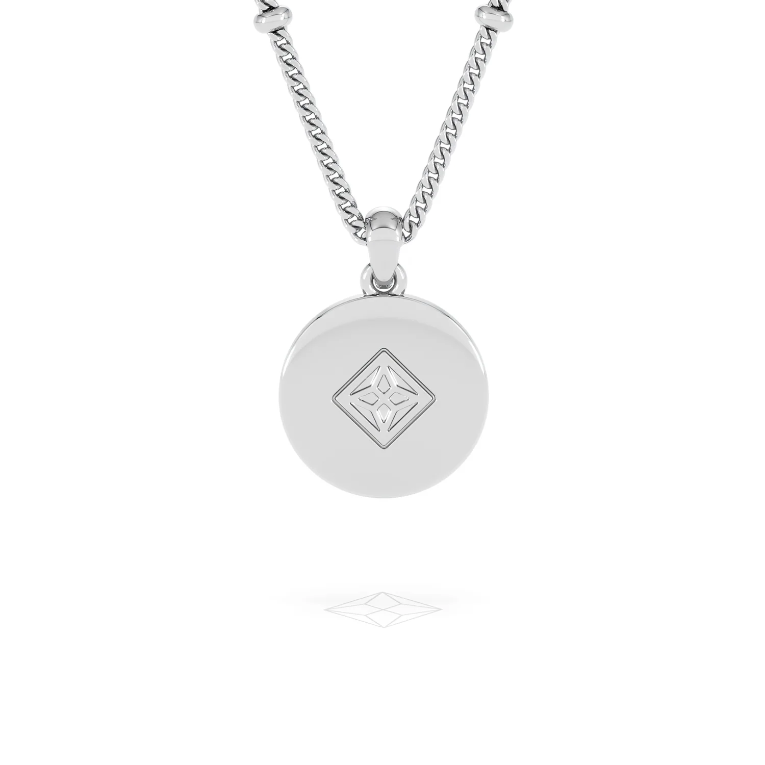 Astrology Aries 0.07ct Lab Grown Diamond Medallion Pendant Necklace in Sterling Silver - Image 48