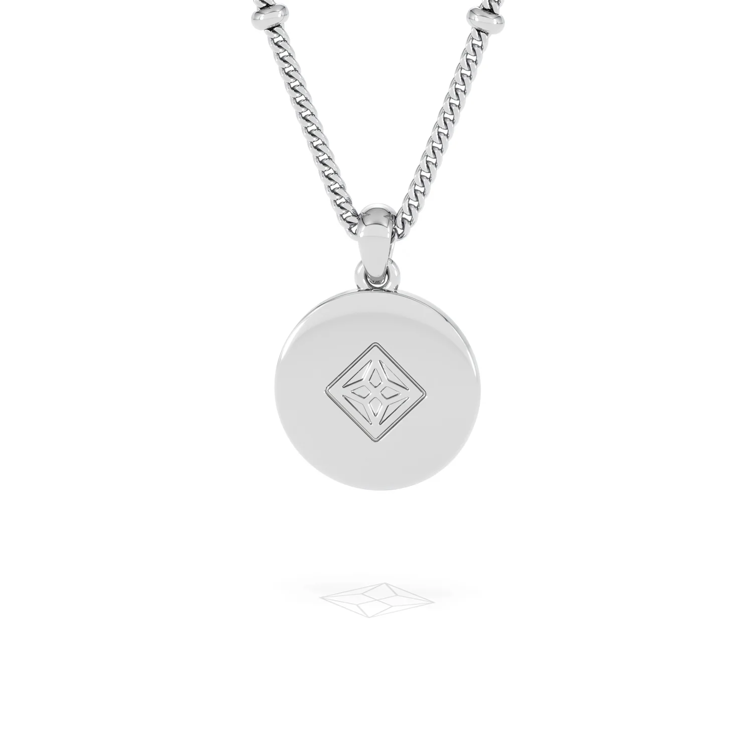 Astrology Aries 0.07ct Lab Grown Diamond Medallion Pendant Necklace in Sterling Silver - Image 50