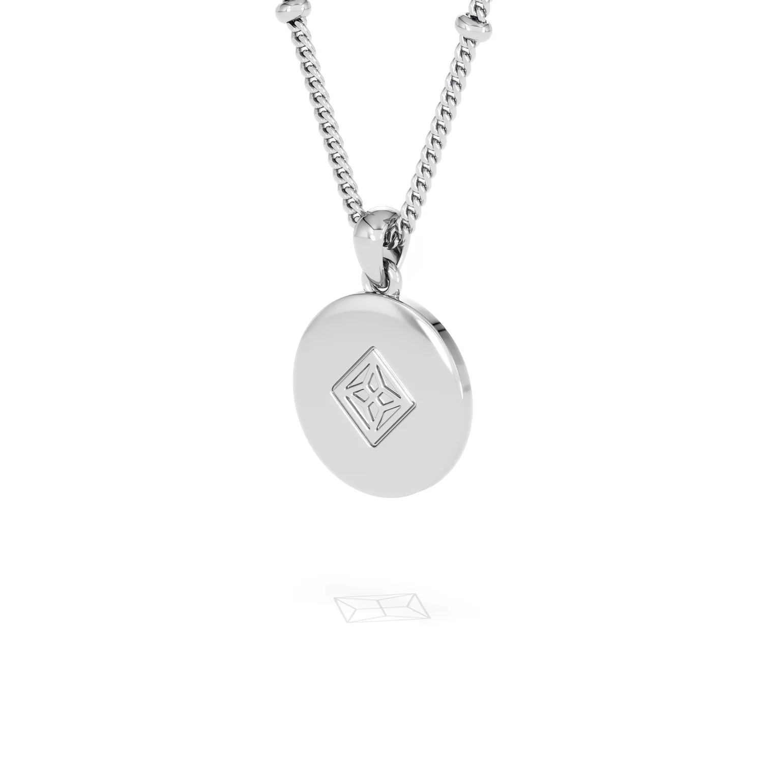Astrology Aries 0.07ct Lab Grown Diamond Medallion Pendant Necklace in Sterling Silver - Image 56