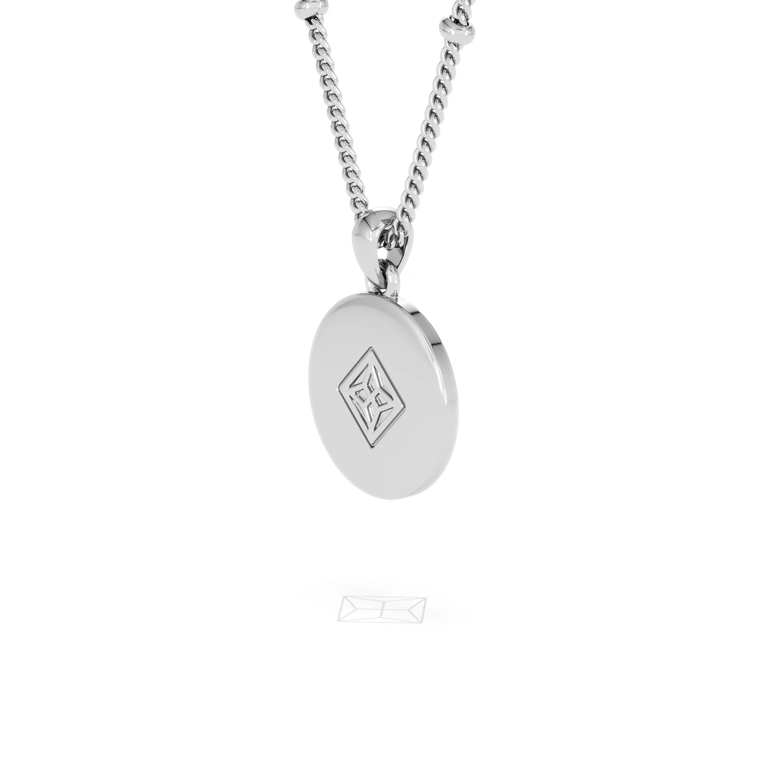 Astrology Aries 0.07ct Lab Grown Diamond Medallion Pendant Necklace in Sterling Silver - Image 59