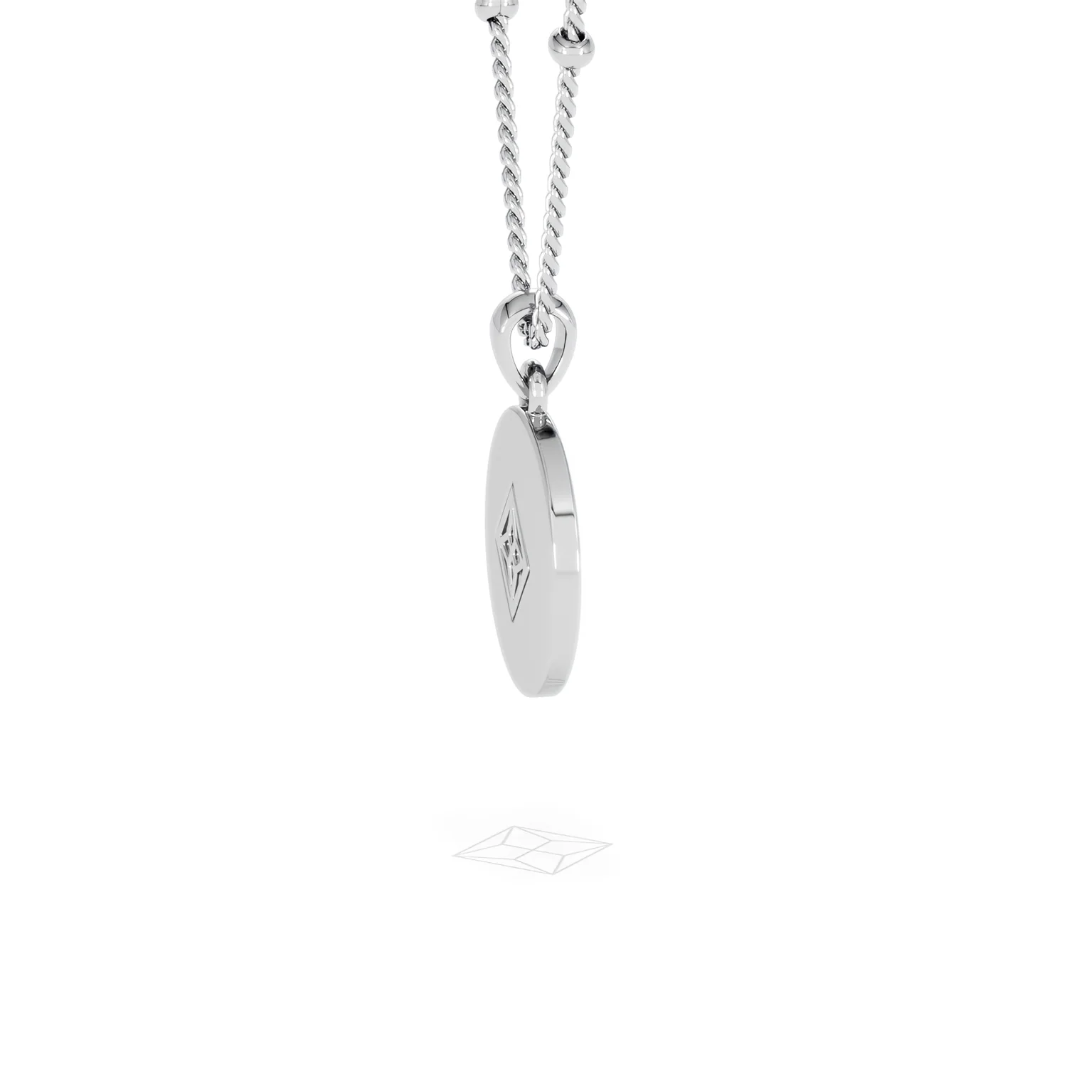 Astrology Aries 0.07ct Lab Grown Diamond Medallion Pendant Necklace in Sterling Silver - Image 65