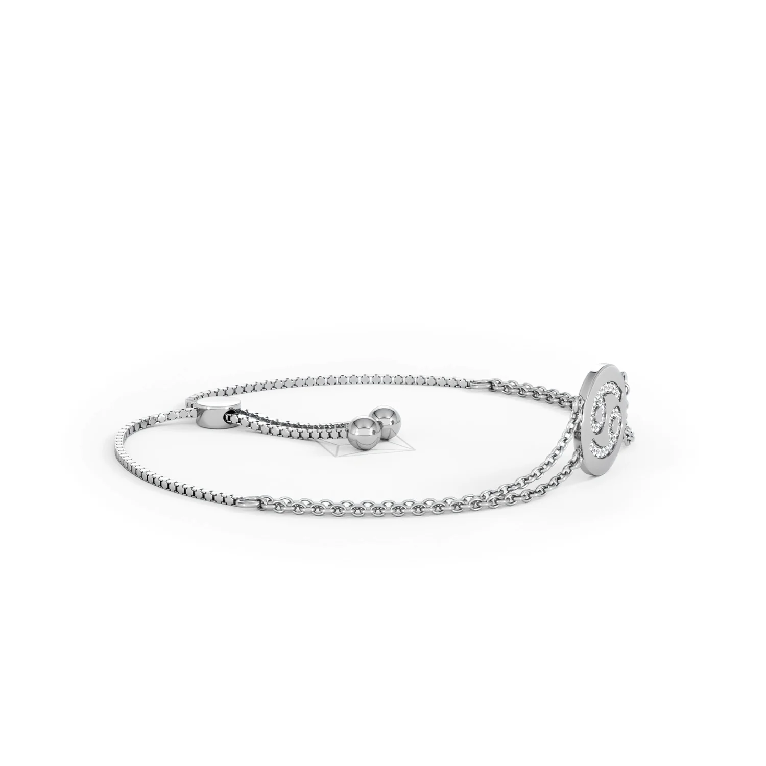 Astrology Cancer 0.07ct Lab Grown Diamond Adjustable Medallion Bracelet Sterling Silver - Image 23