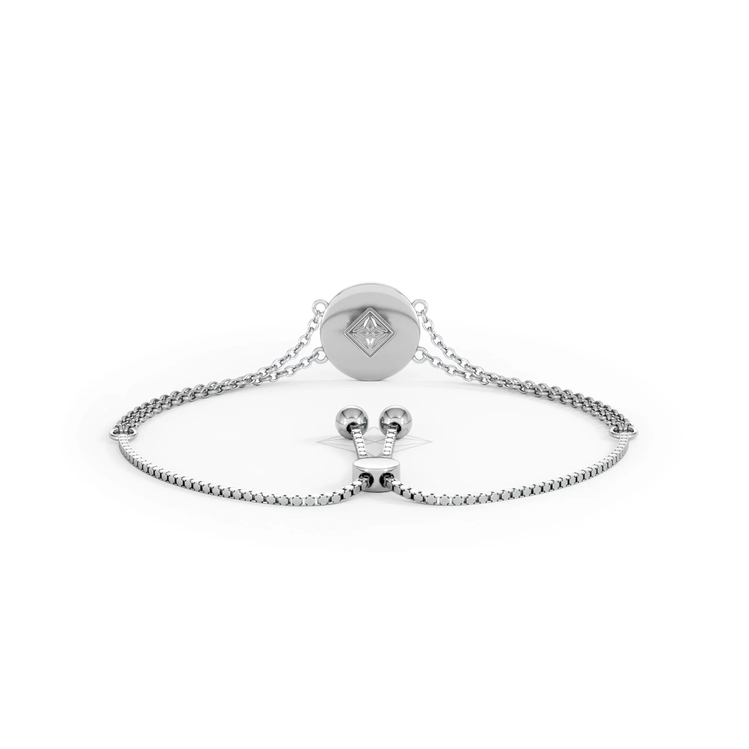 Astrology Cancer 0.07ct Lab Grown Diamond Adjustable Medallion Bracelet Sterling Silver - Image 49
