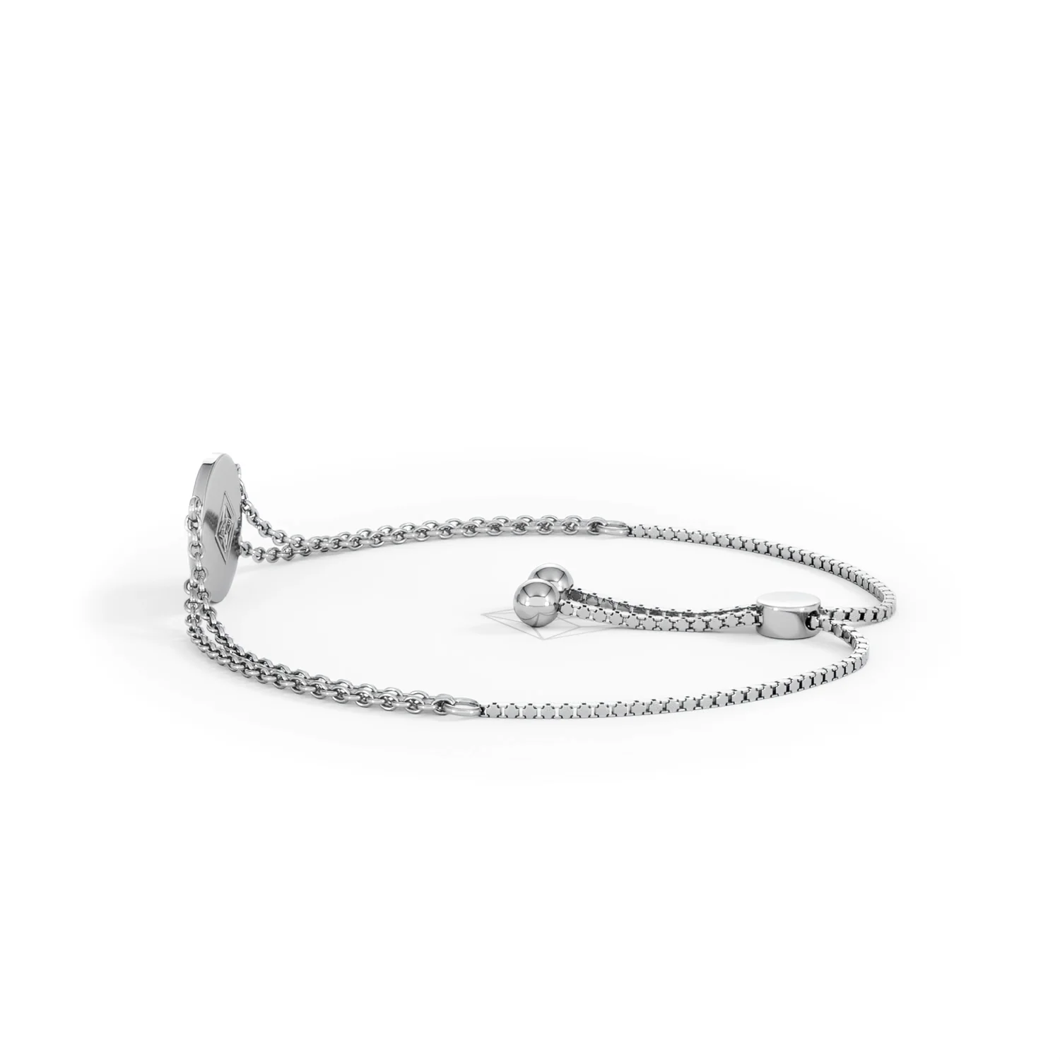 Astrology Cancer 0.07ct Lab Grown Diamond Adjustable Medallion Bracelet Sterling Silver - Image 66