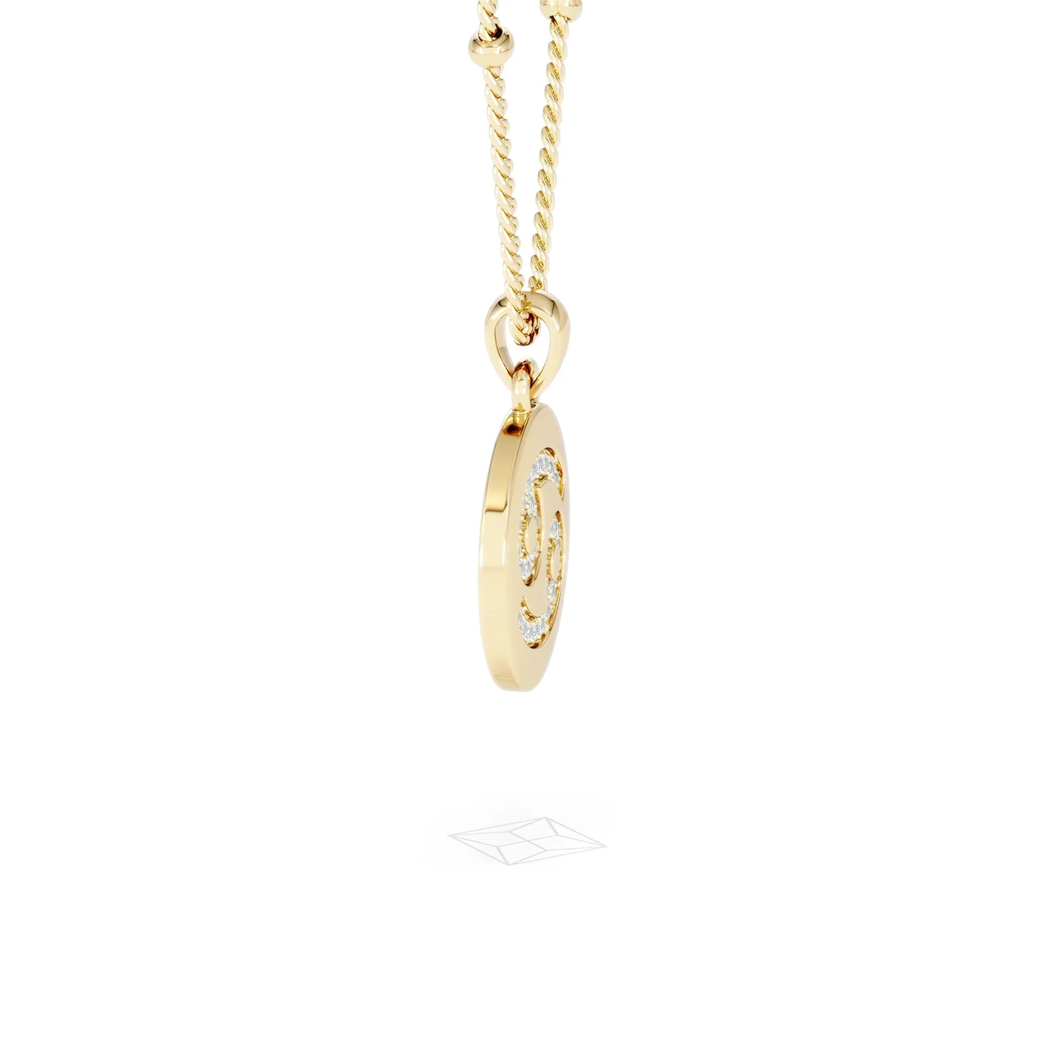 Astrology Cancer 0.07ct Lab Grown Diamond Medallion Pendant Necklace in 18K Gold Vermeil - Image 26