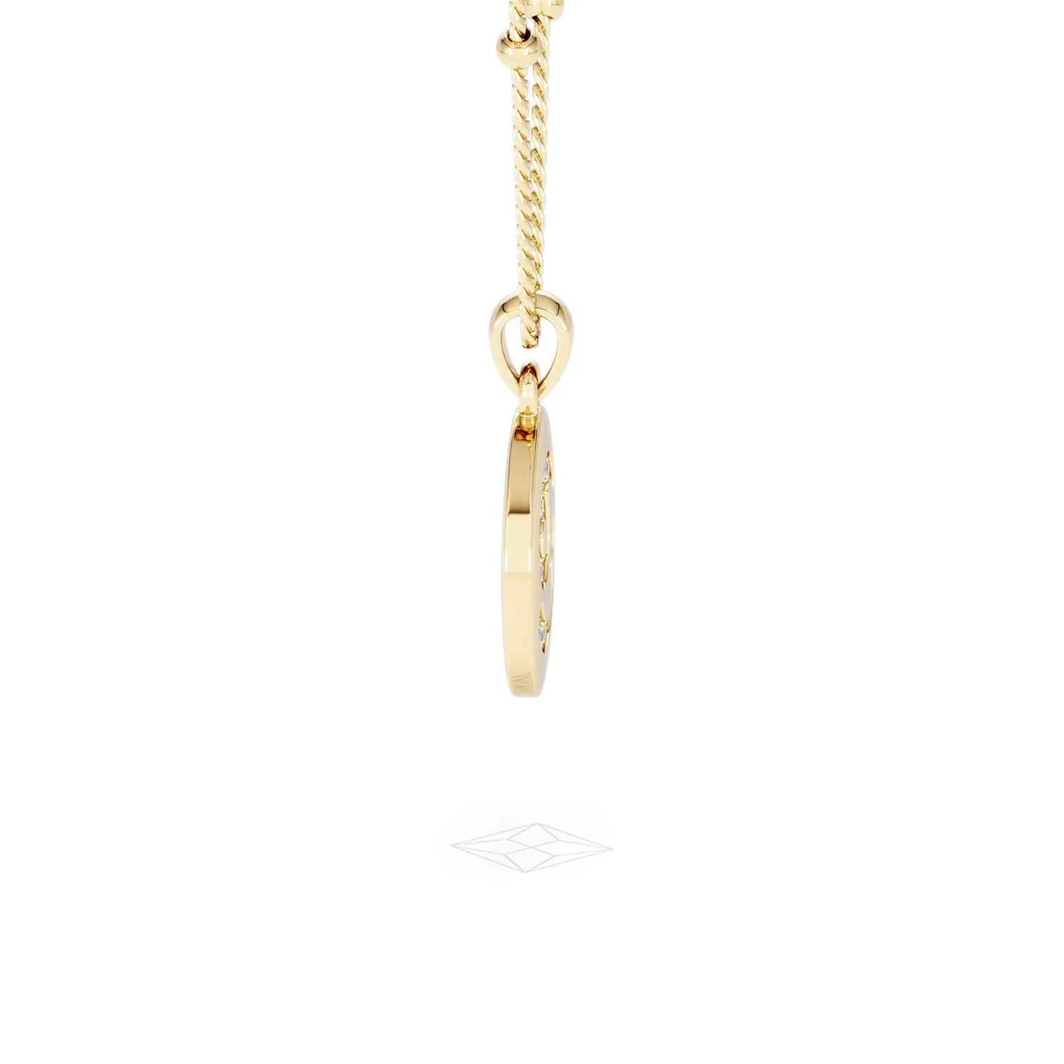 Astrology Cancer 0.07ct Lab Grown Diamond Medallion Pendant Necklace in 18K Gold Vermeil - Image 28