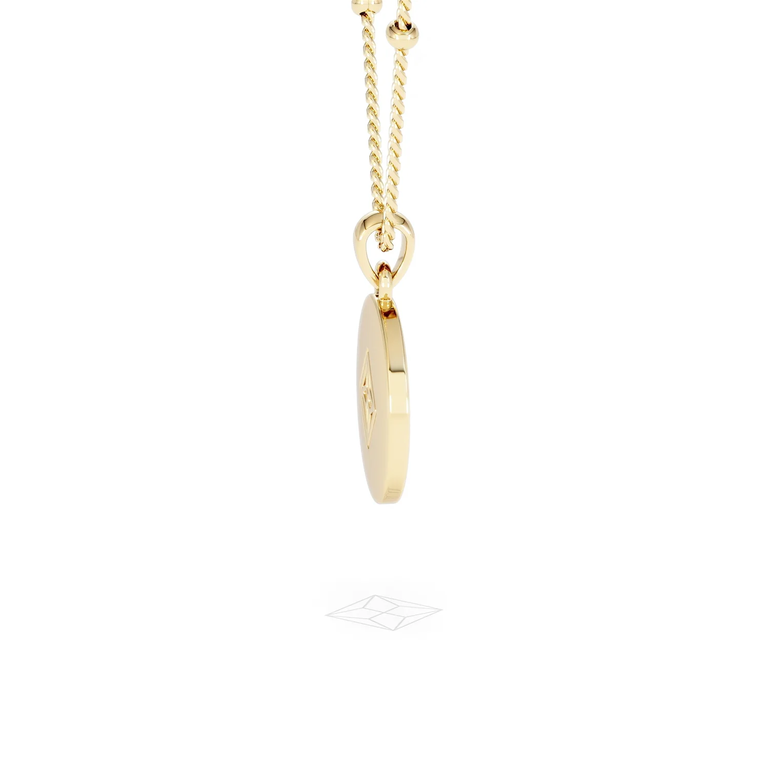 Astrology Cancer 0.07ct Lab Grown Diamond Medallion Pendant Necklace in 18K Gold Vermeil - Image 31