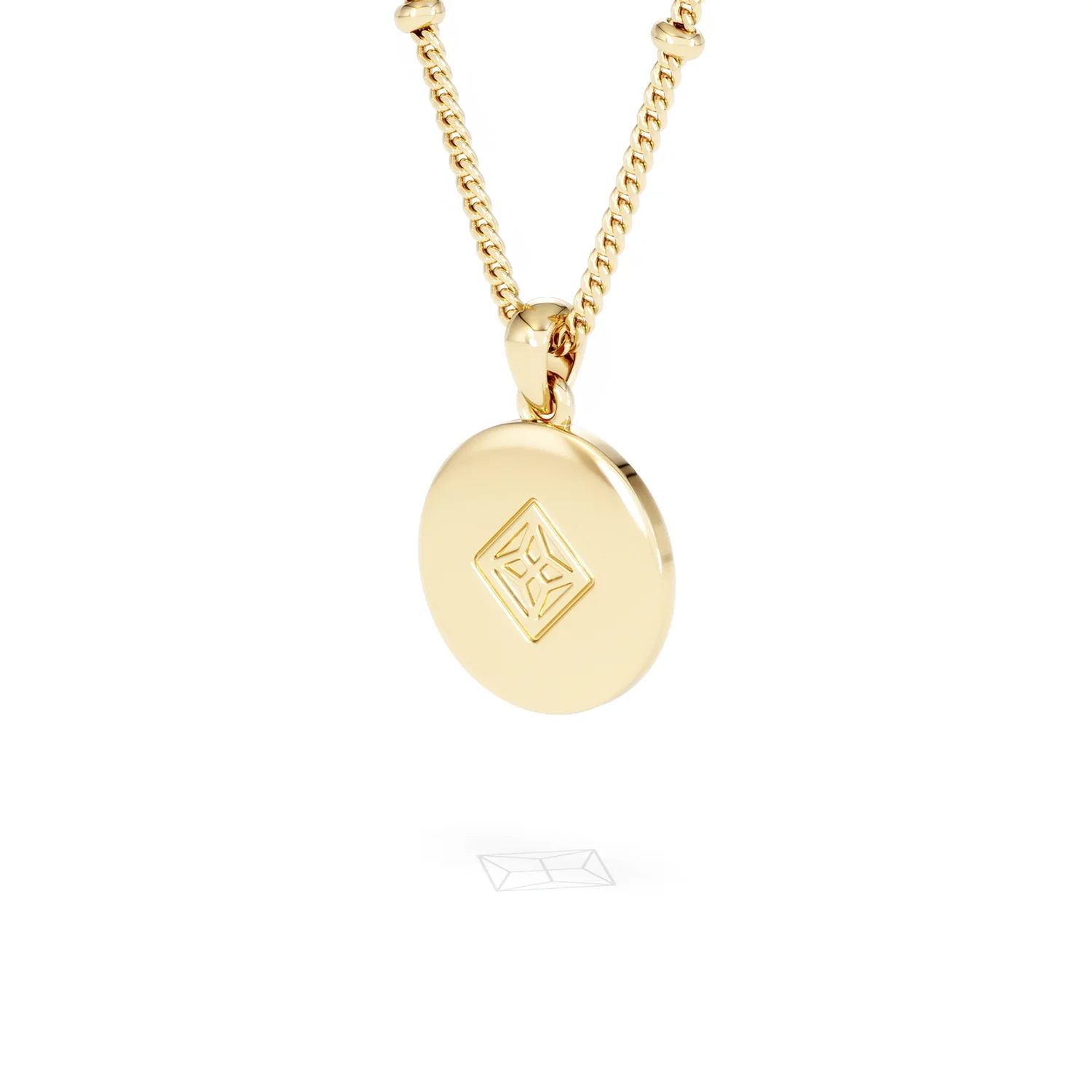 Astrology Cancer 0.07ct Lab Grown Diamond Medallion Pendant Necklace in 18K Gold Vermeil - Image 41