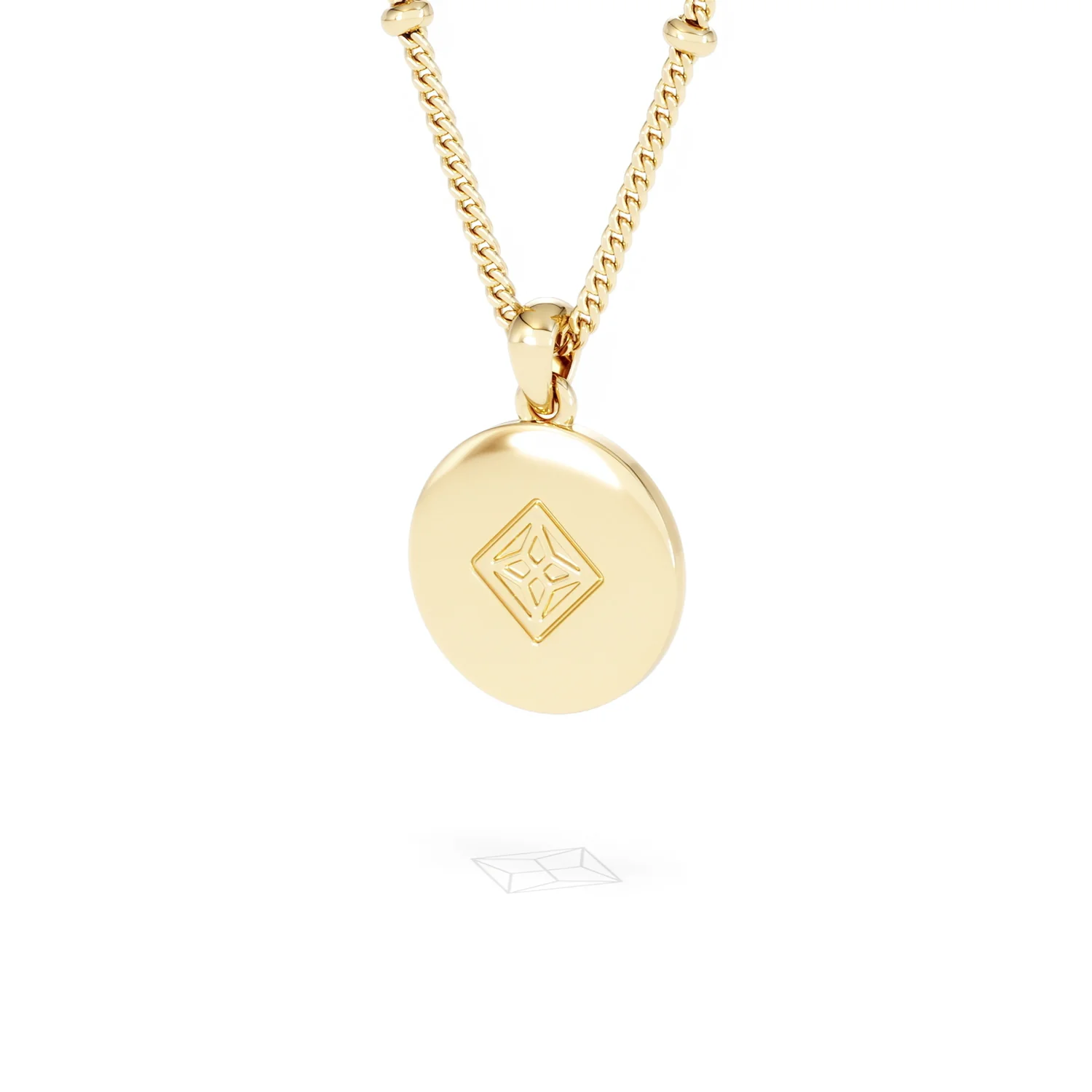 Astrology Cancer 0.07ct Lab Grown Diamond Medallion Pendant Necklace in 18K Gold Vermeil - Image 43