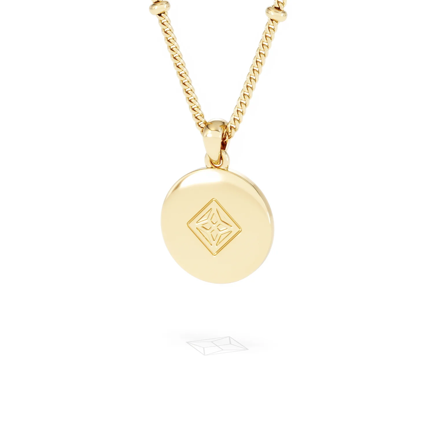 Astrology Cancer 0.07ct Lab Grown Diamond Medallion Pendant Necklace in 18K Gold Vermeil - Image 44