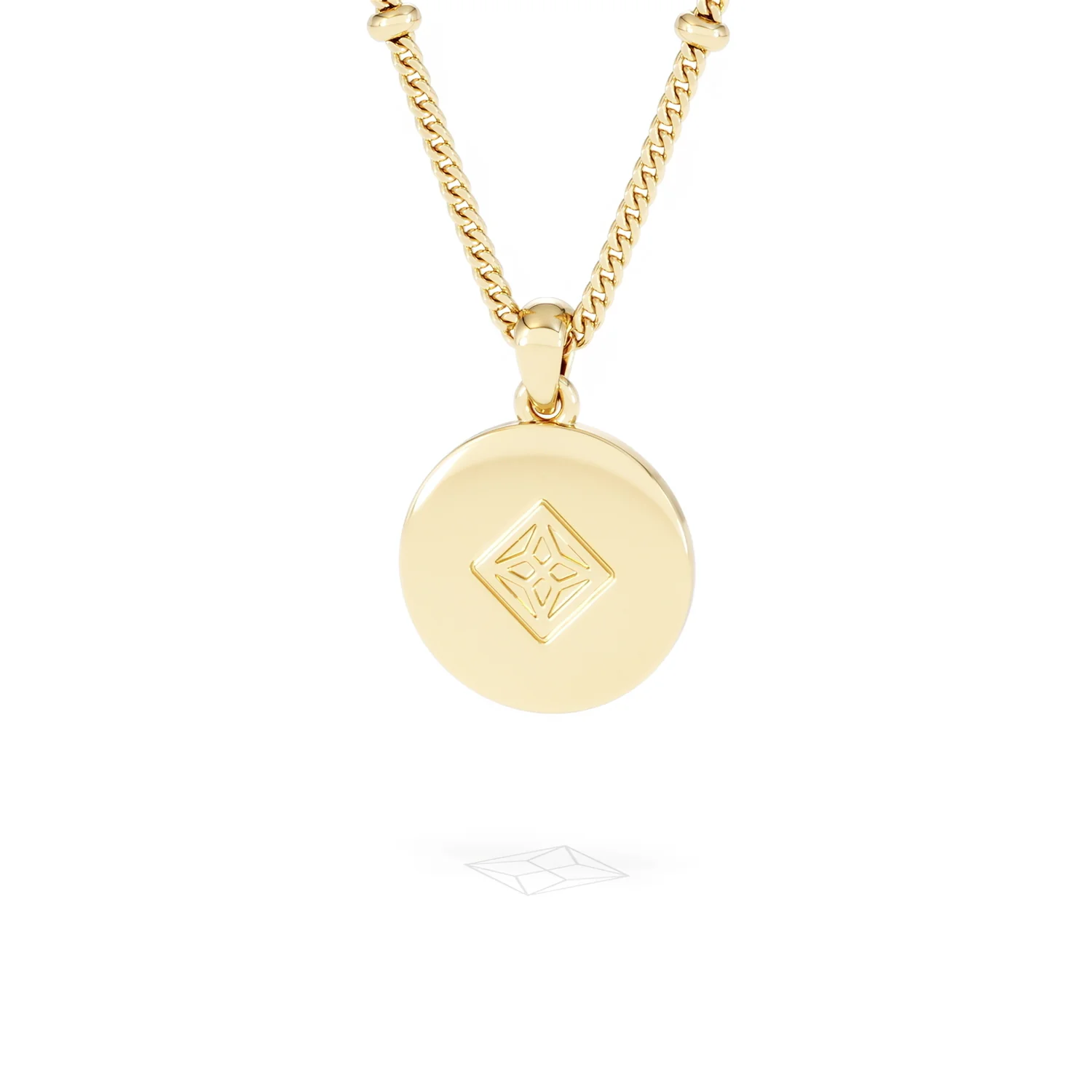 Astrology Cancer 0.07ct Lab Grown Diamond Medallion Pendant Necklace in 18K Gold Vermeil - Image 46