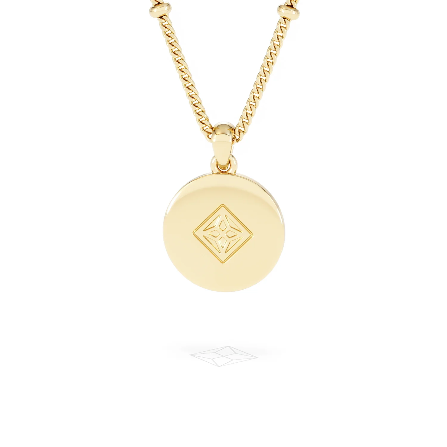 Astrology Cancer 0.07ct Lab Grown Diamond Medallion Pendant Necklace in 18K Gold Vermeil - Image 47