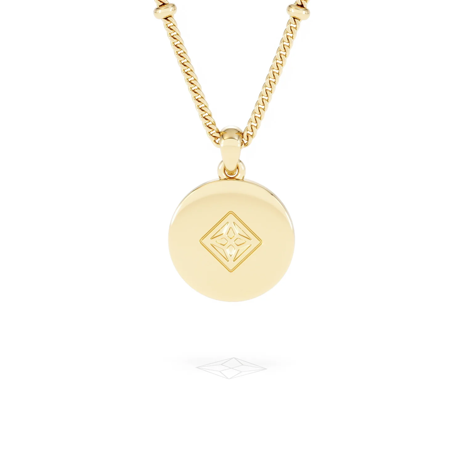 Astrology Cancer 0.07ct Lab Grown Diamond Medallion Pendant Necklace in 18K Gold Vermeil - Image 48