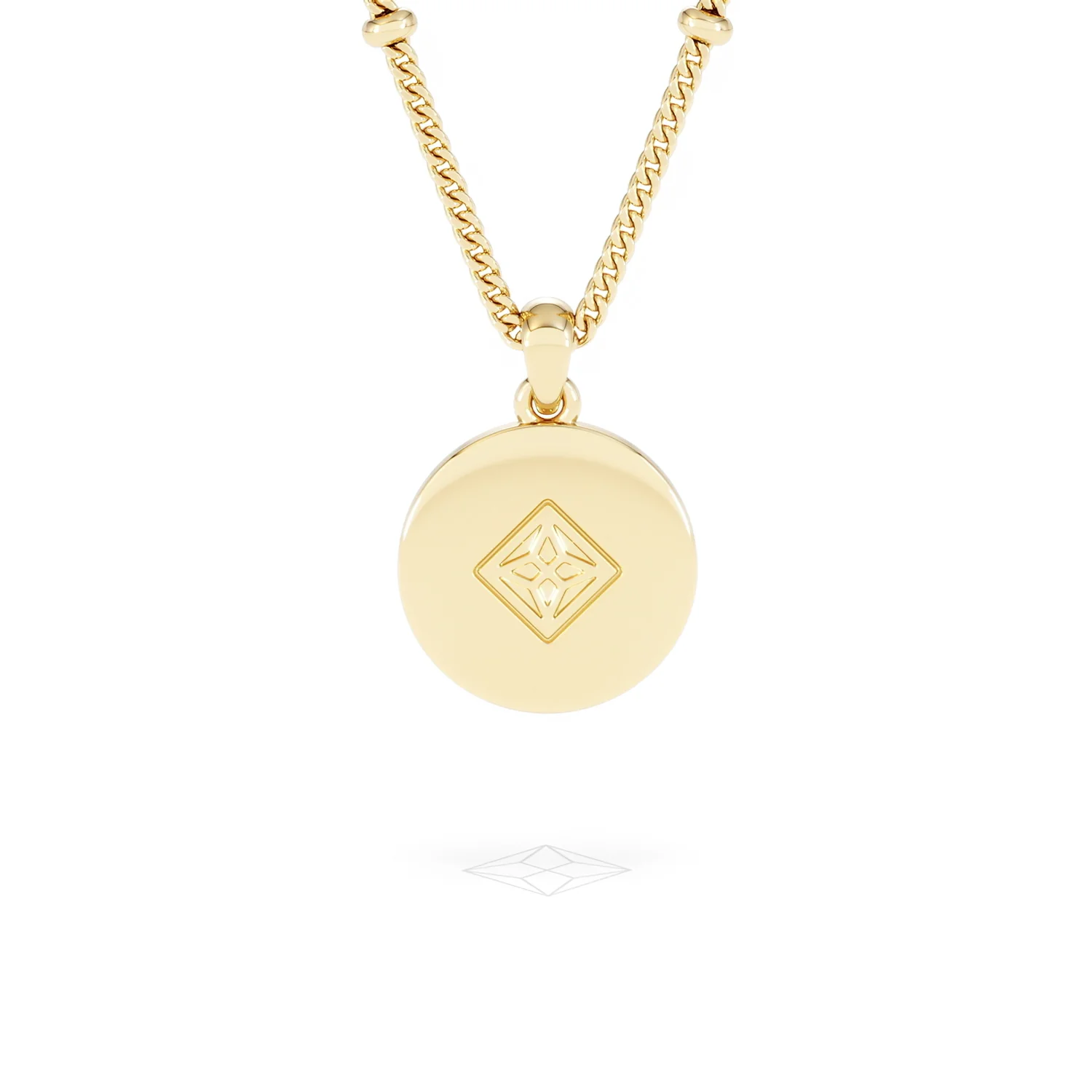 Astrology Cancer 0.07ct Lab Grown Diamond Medallion Pendant Necklace in 18K Gold Vermeil - Image 49