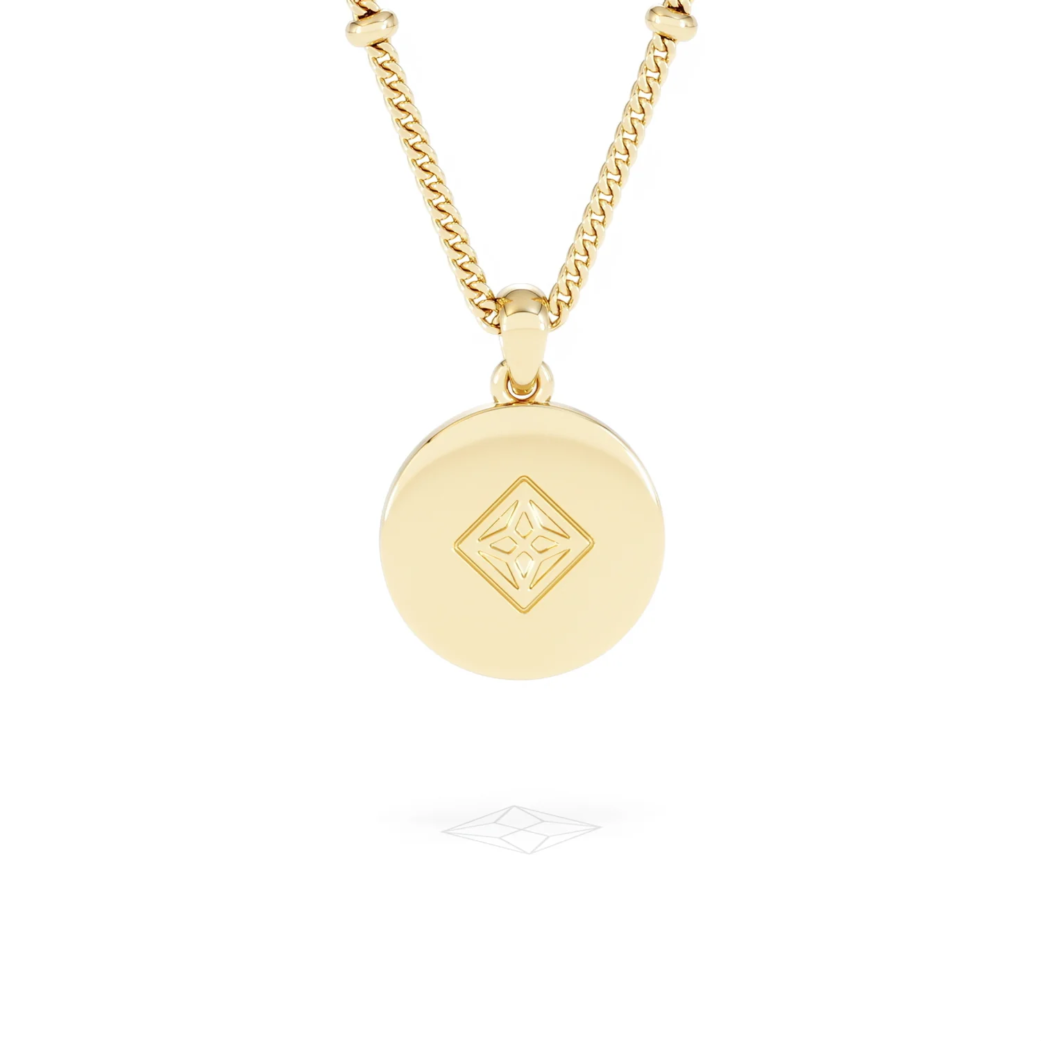 Astrology Cancer 0.07ct Lab Grown Diamond Medallion Pendant Necklace in 18K Gold Vermeil - Image 50